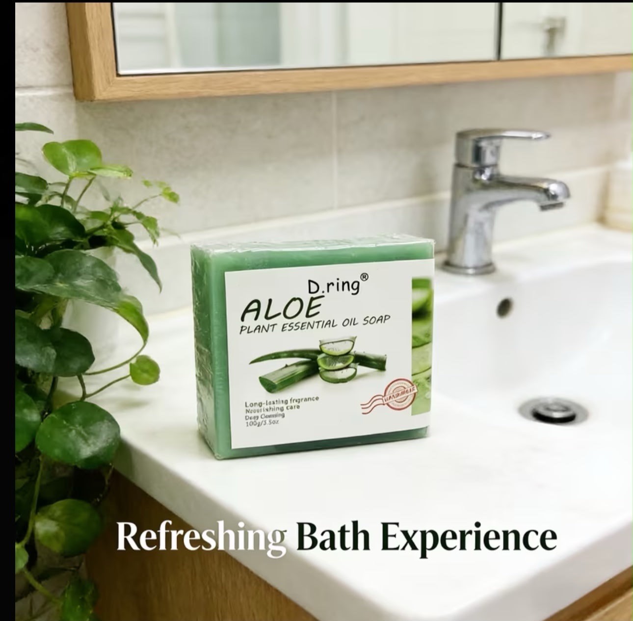 Aloe Vera Bar soap cleansing Face Body Dark spots 3pcs