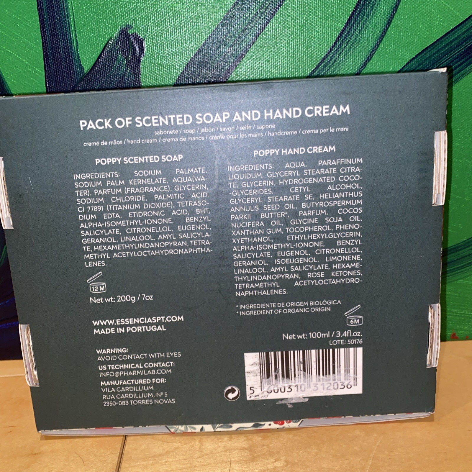 Vila Cardillium POPPY Scented Soap & Hand Cream 300g/10.5oz LIMITED EDITION