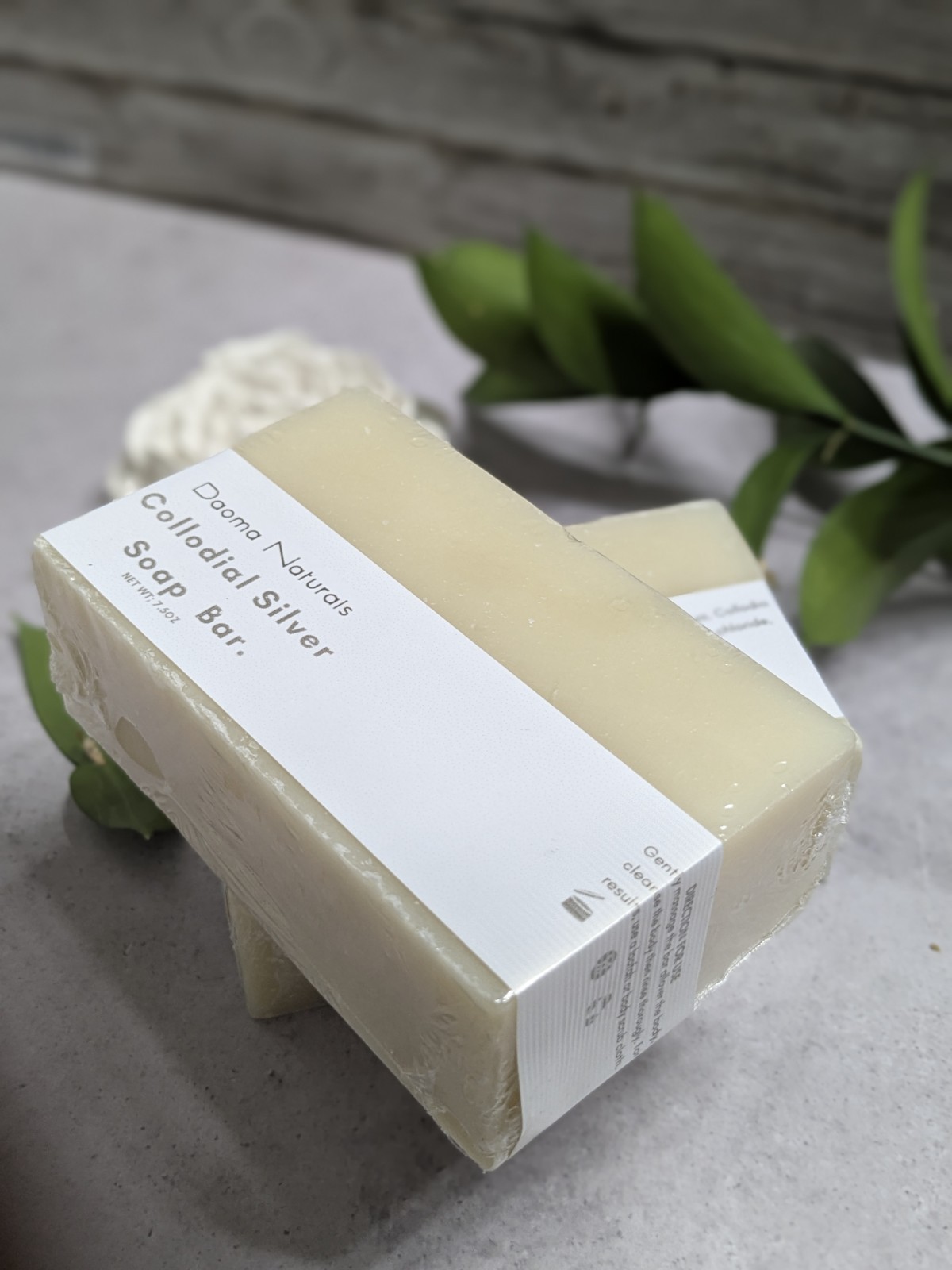 Daoma Naturals Colloidal Silver Beige Rectangular Bar Soap 7.5 oz Unisex Body