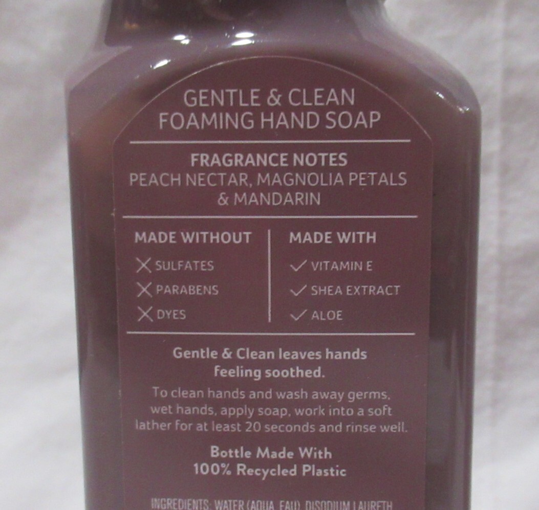 Bath & Body Works Gentle & Clean Foaming Hand Soap Set Lot 2 PINK PEACH BLOSSOM
