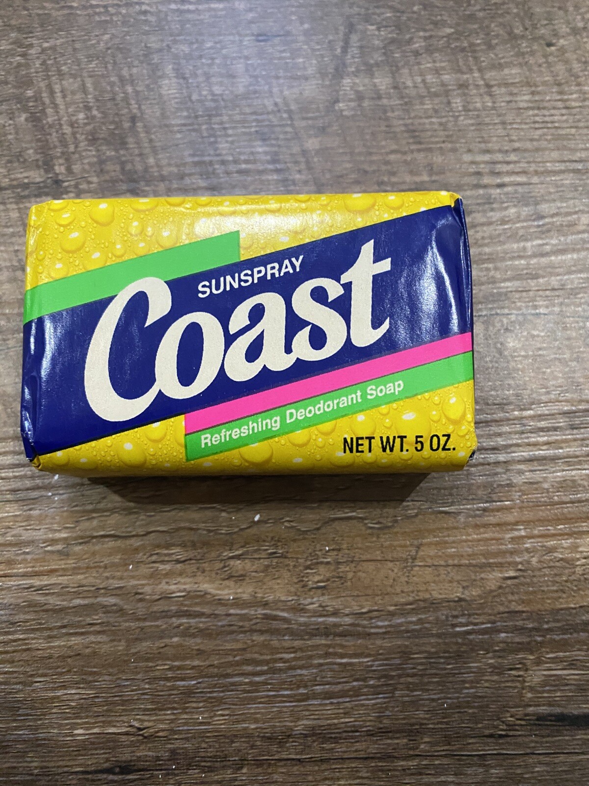 Coast Sunspray Scent Bar 5 Oz Refreshing Deodorant Soap Vintage 1984 Movie Prop