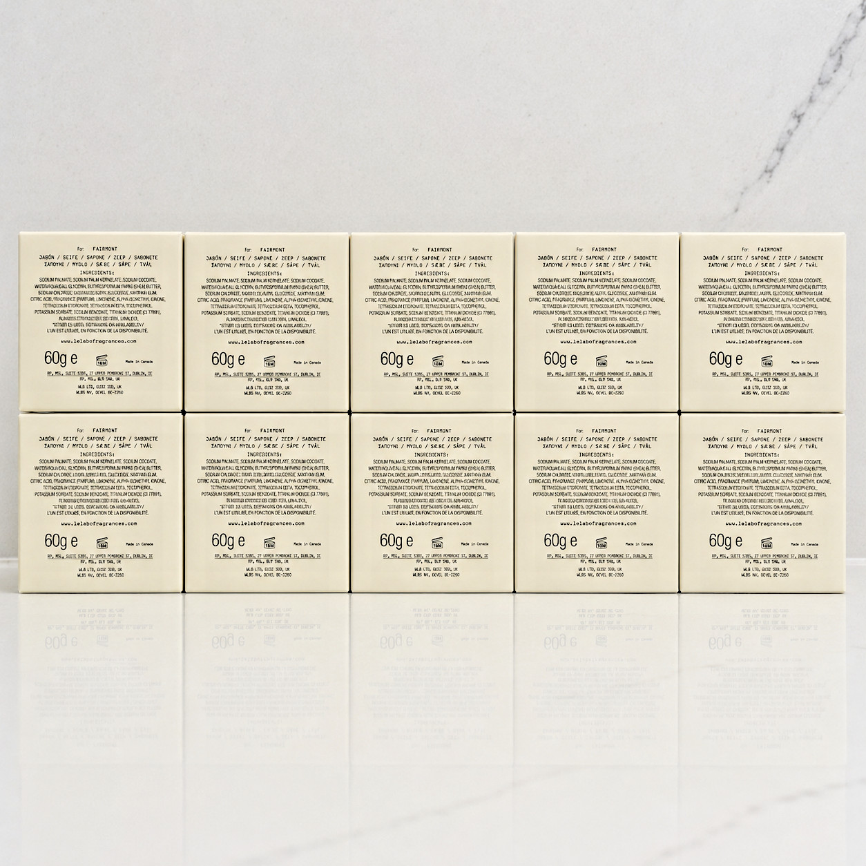 10 PACK – Le Labo Rose 31 Bath Bar, 2oz/60g Set Individually Wrapped, Boxed Soap
