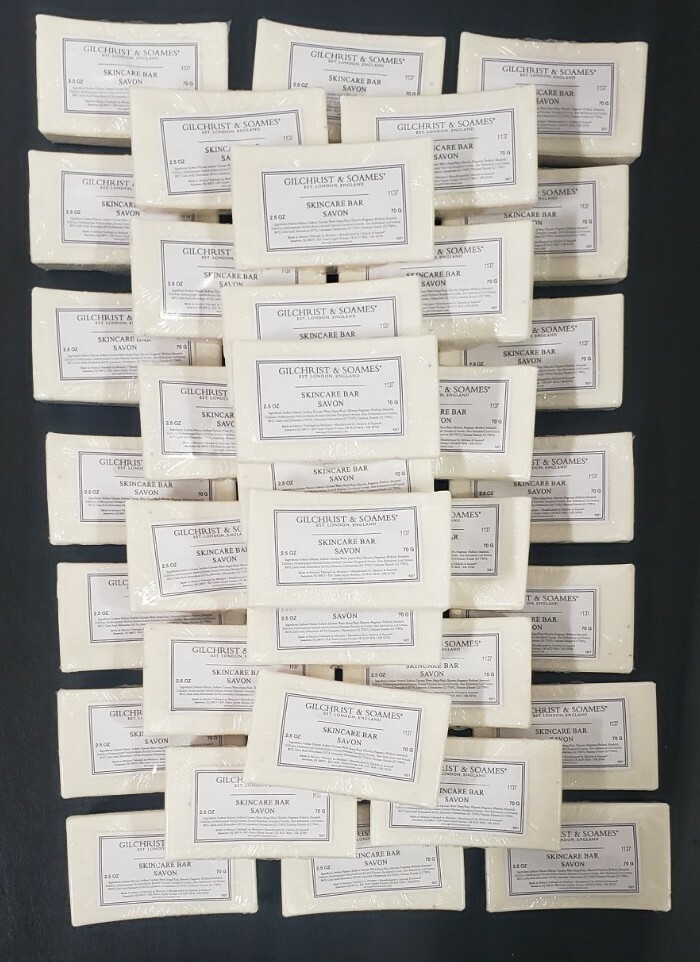 Gilchrist & Soames Skincare Bar Savon 2.5 oz, London Rectangle Saddle -Lot of 40
