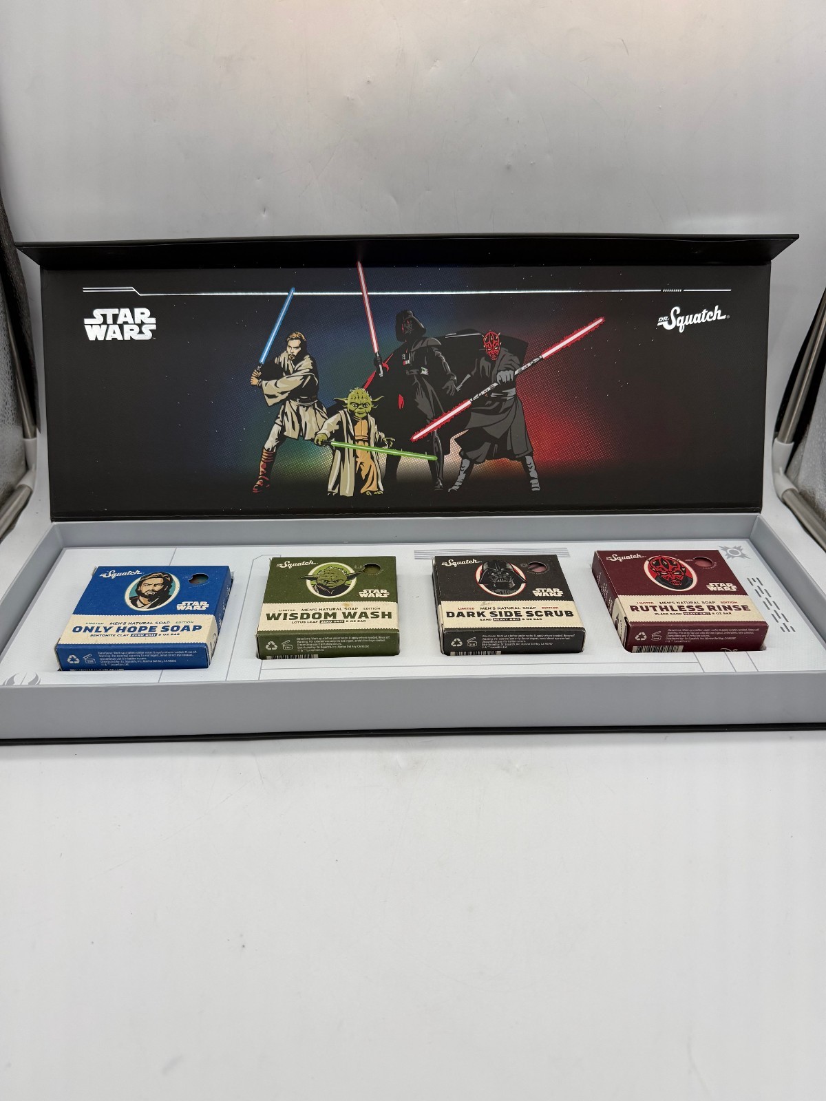 Dr. Squatch Star Wars Soap Collection 1 Limited Edition 4 Bar Set Collectors Box