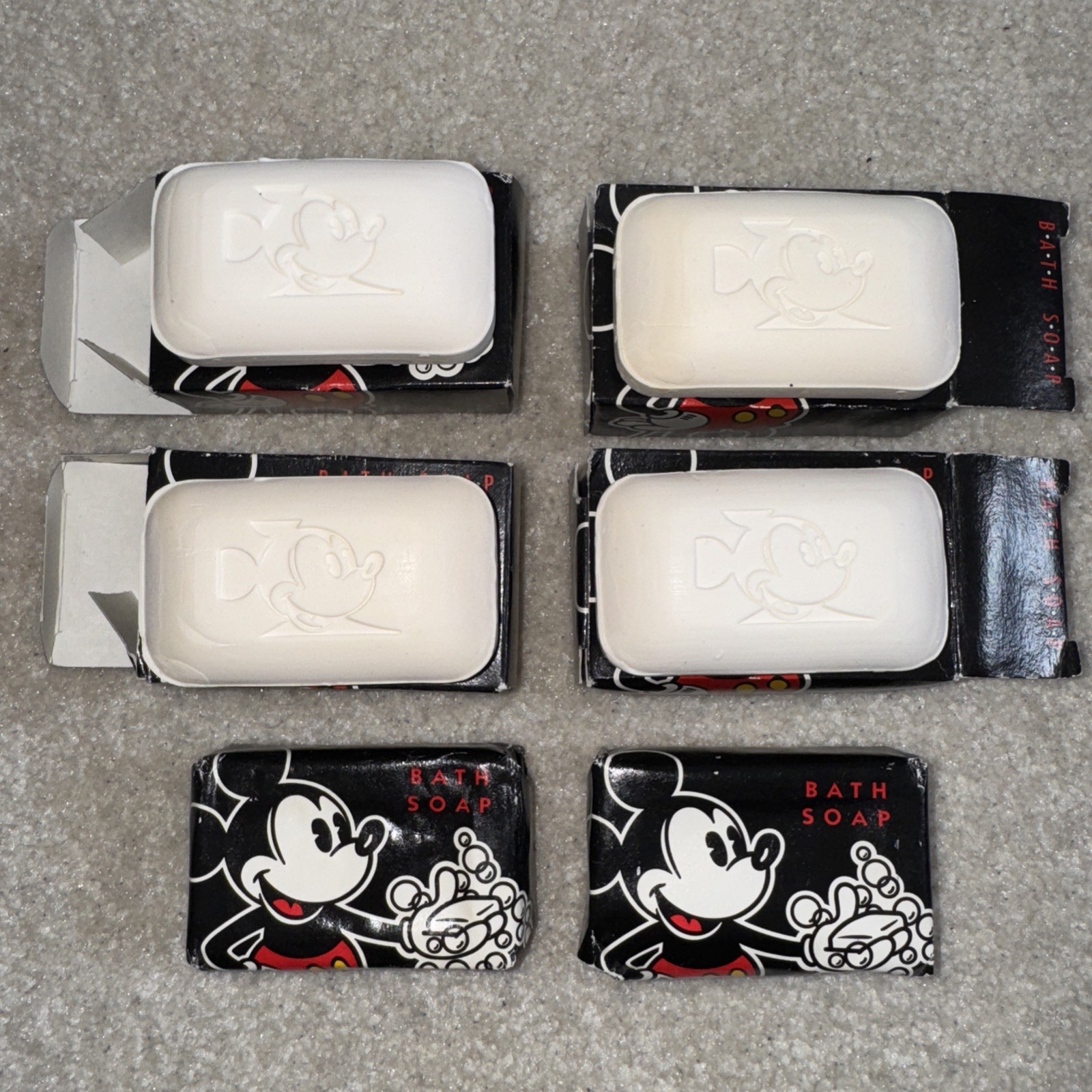 Walt Disney Resorts 6 Bath Soap Bars