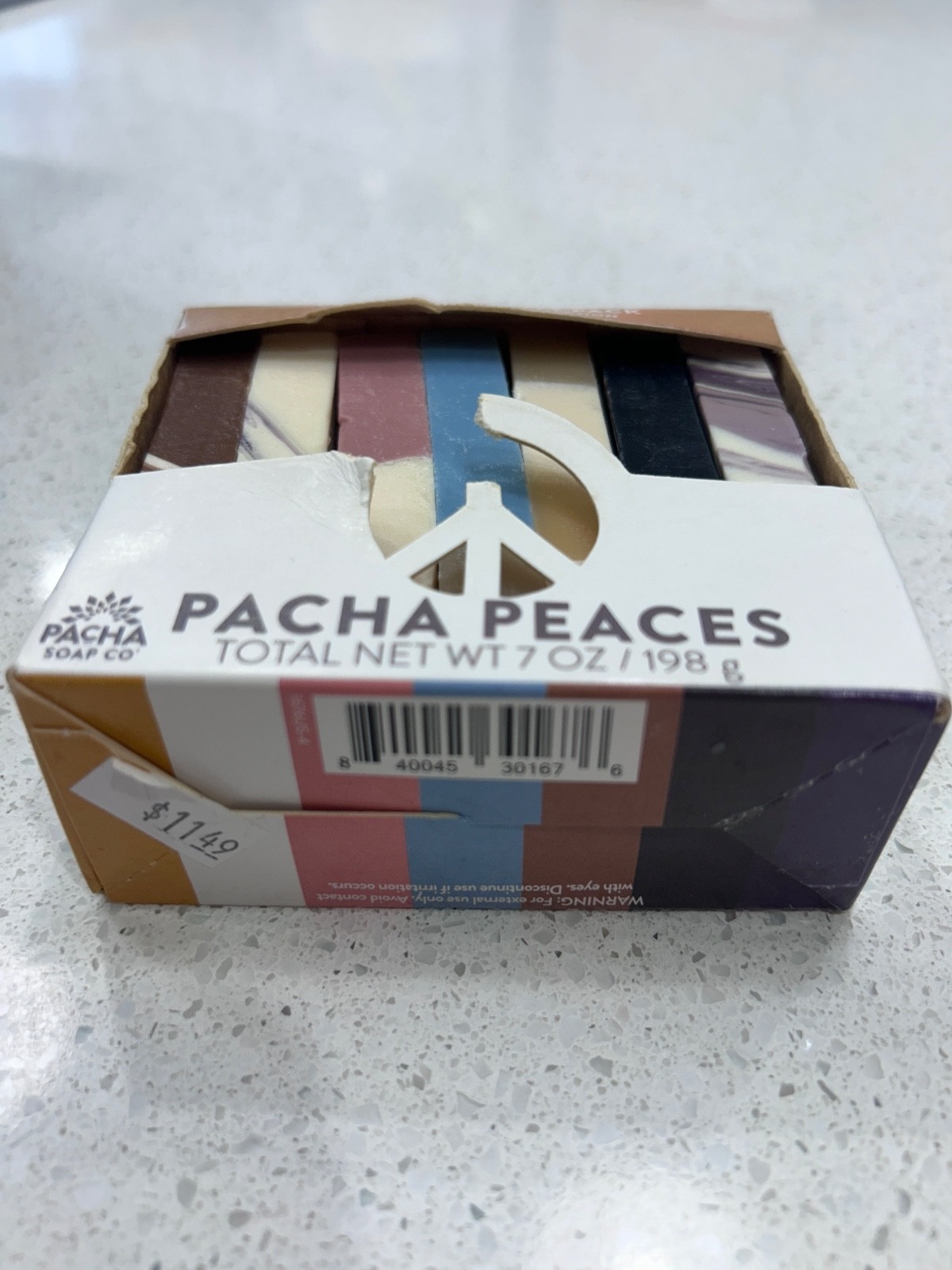 Pacha Soap Co, Pacha Peaces Limited Edition Bar Soap Sampler 4-Pack, 8 oz