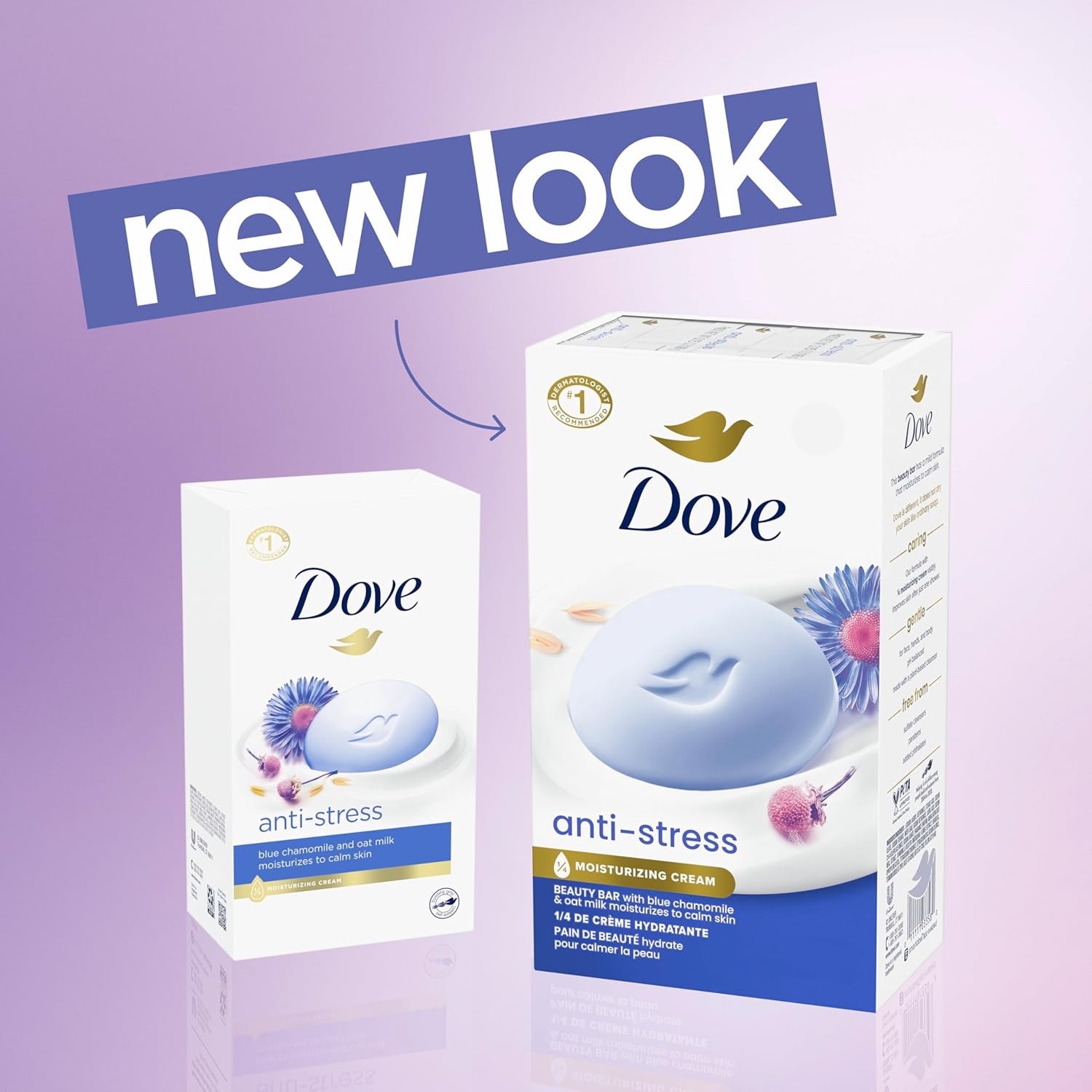 Dove Beauty Bar Gentle Cleanser Anti-Stress Cream Bar – 6 Pack