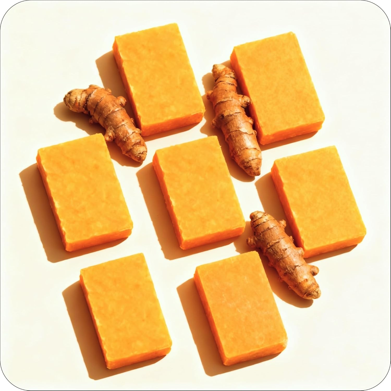 Glo Melanin Organic Turmeric Soap for Dark Spots, Soap for Face, All Natural Fac
