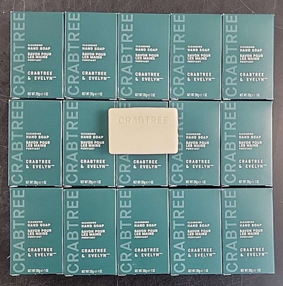 (Set of 15 Bars) Crabtree & Evelyn Cleansing Hand Soap Bar 28g/1 oz each