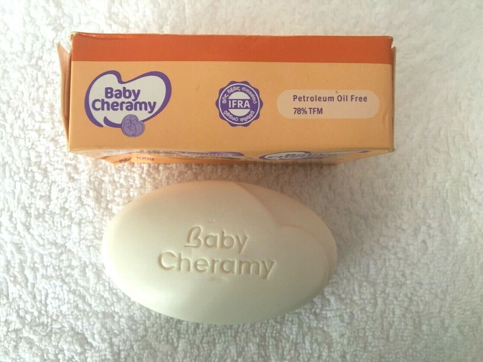 BABY SOAP CHERAMY 100% HERBAL & NATURAL W/T FREE EXTRACTS MOISTURISING SOAP 100g