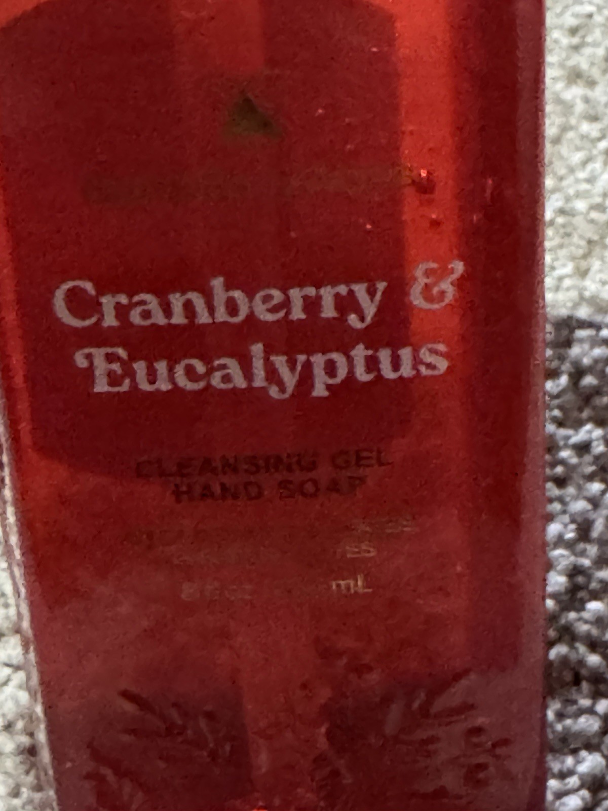 Bath & Body Works Cleansing Gel Hand Soap CRANBERRY & EUCALYPTUS