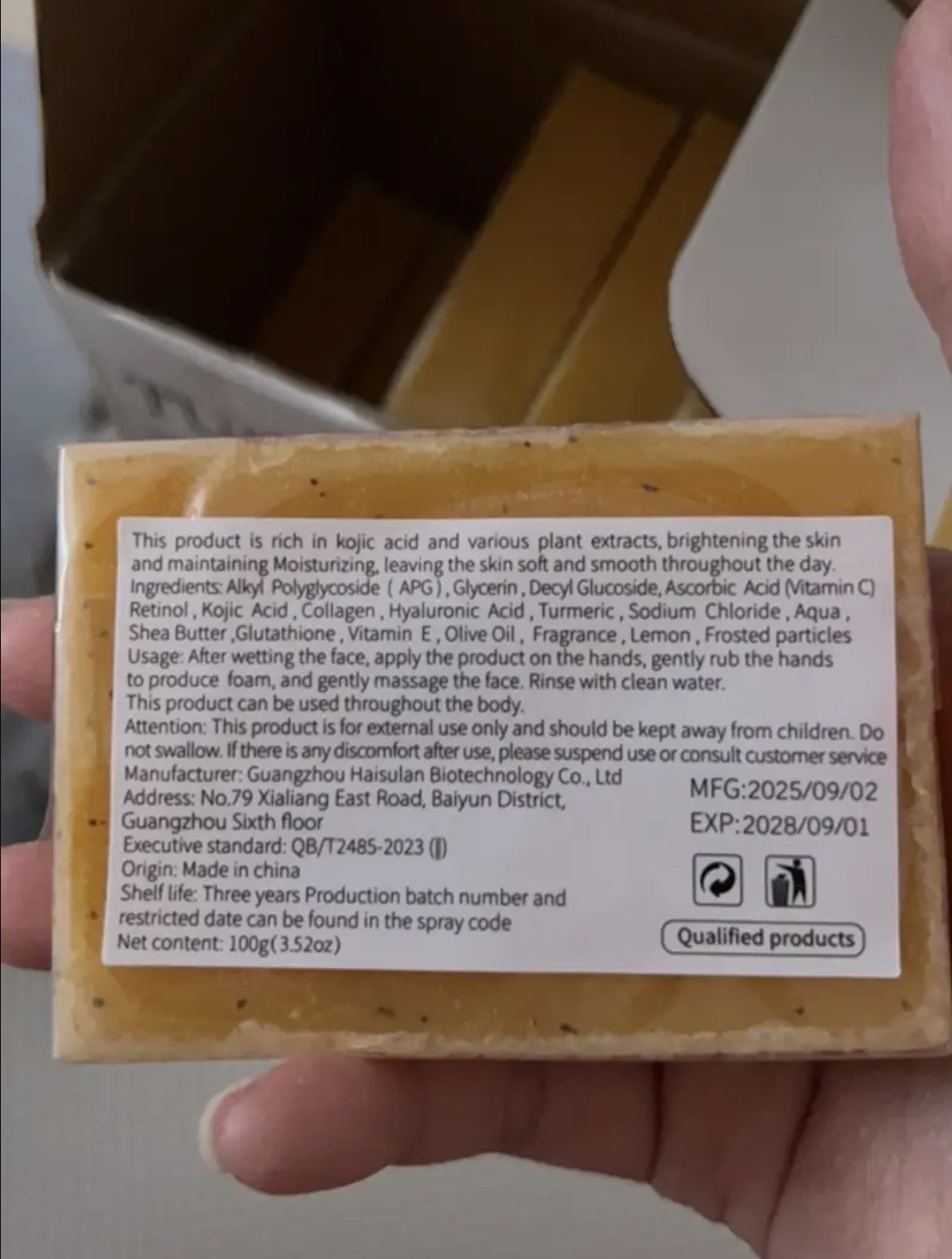 Dr.ring Turmeric Kojic Acid Brightening Soap Bar Moisturizing 100g Face Hands