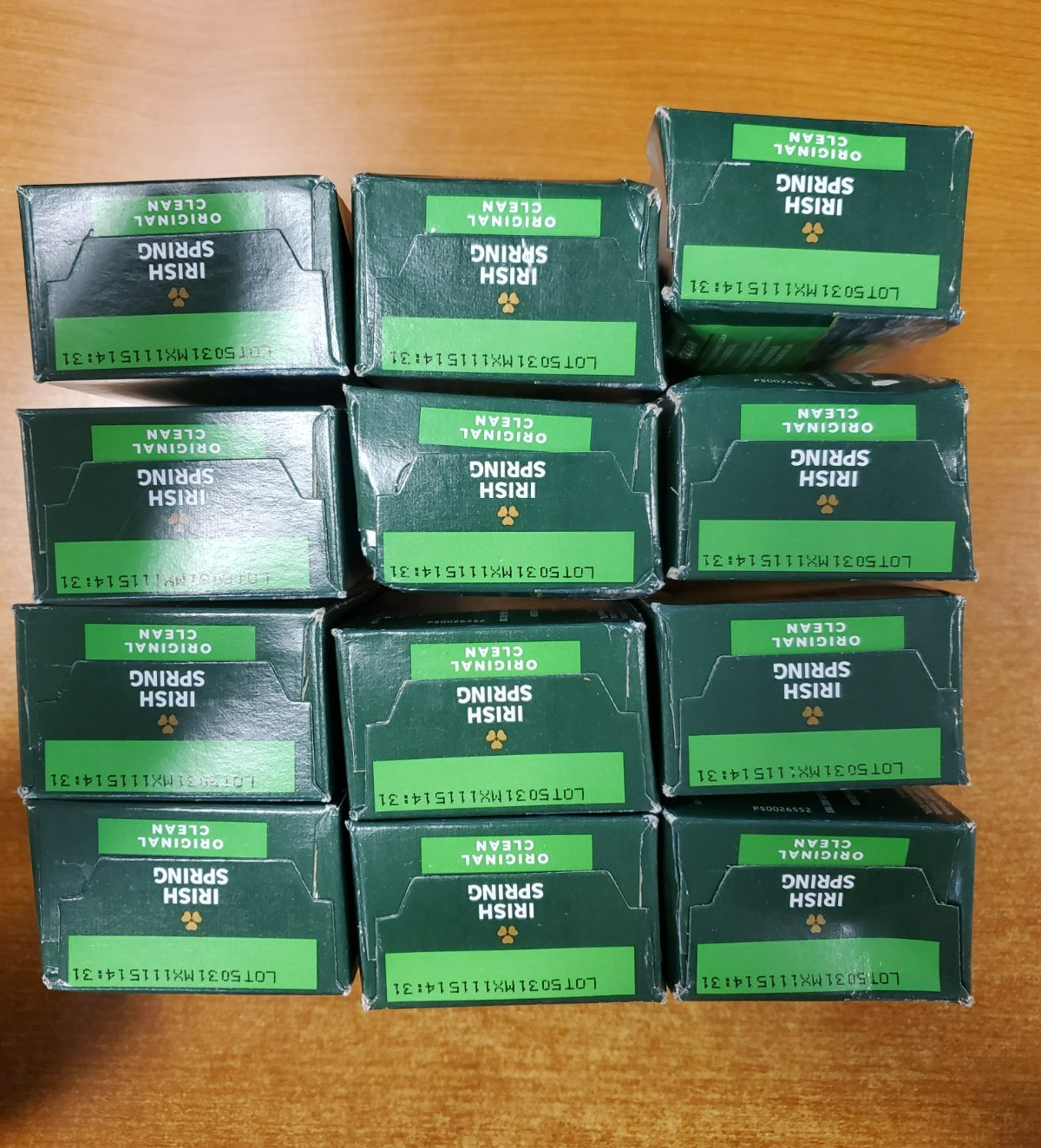 12 Bars: Irish Spring Deodorant Soap *Original Clean* 3.7 oz. ea. Bar – 8E