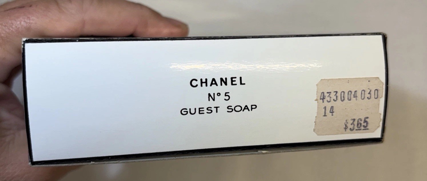VTG Chanel No 5 Saponettes 8 Count Guest Soap Bar w/ Box 1oz Bars NOS Classic