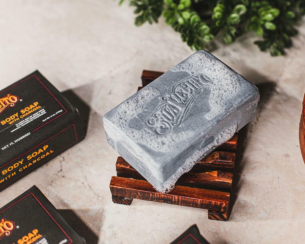 Suavecito Shower Bar Body Soap Original With Charcoal