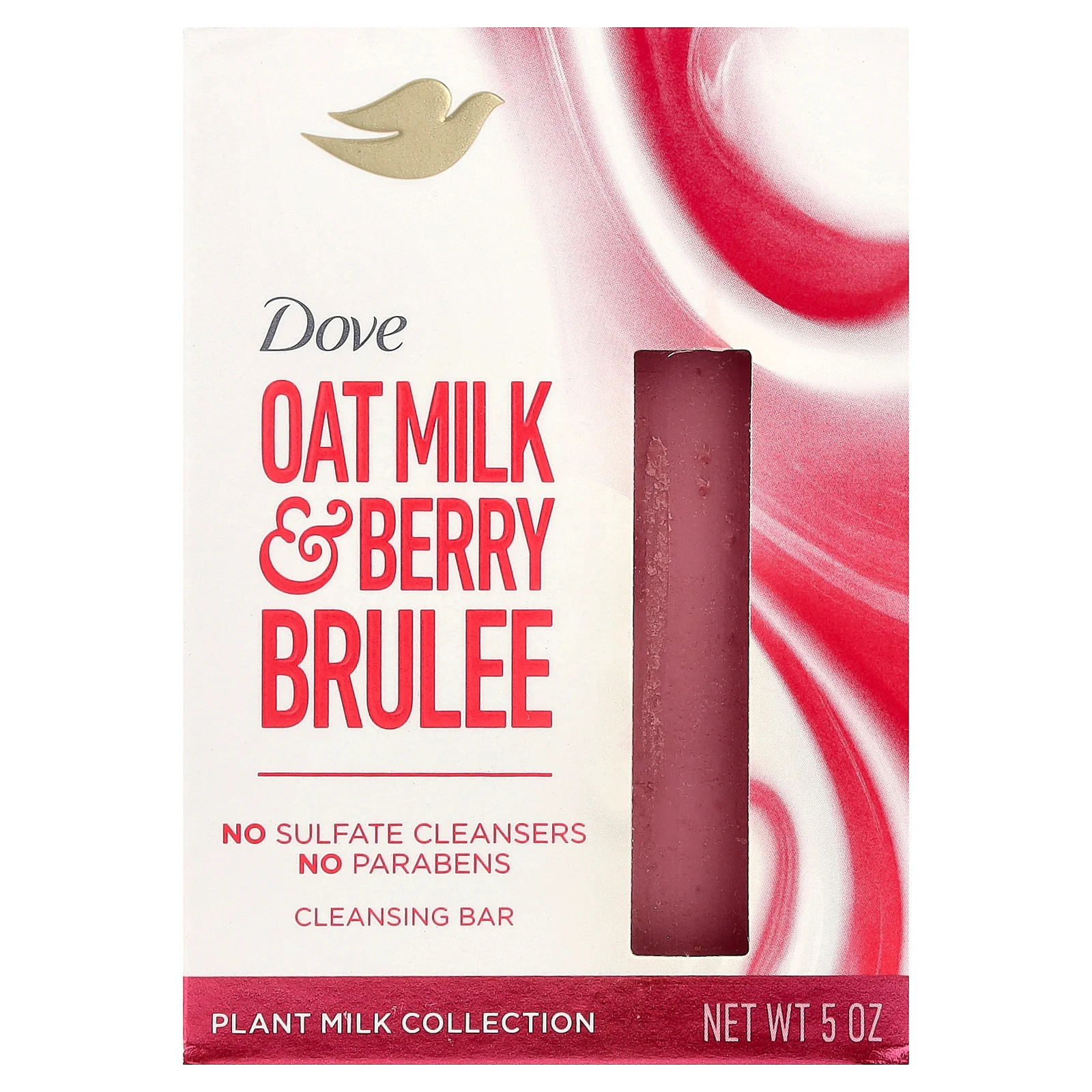 Plant Milk Cleansing Bar Soap, Oat Milk & Berry Brulee, 5 oz