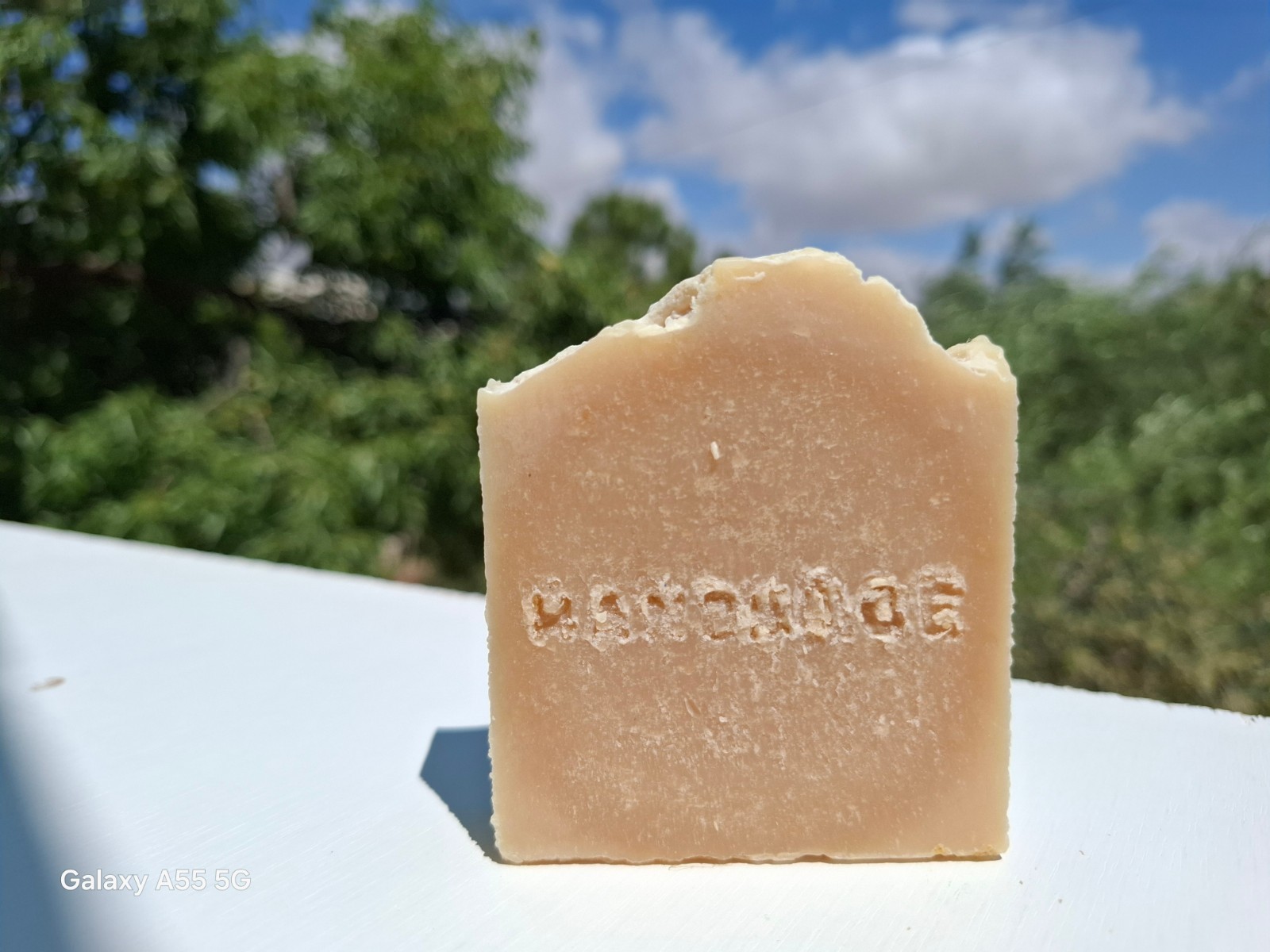 Handmade Natural Olive Oil Soap Bar with Coconut, Castor, Palm Oil & Condensed