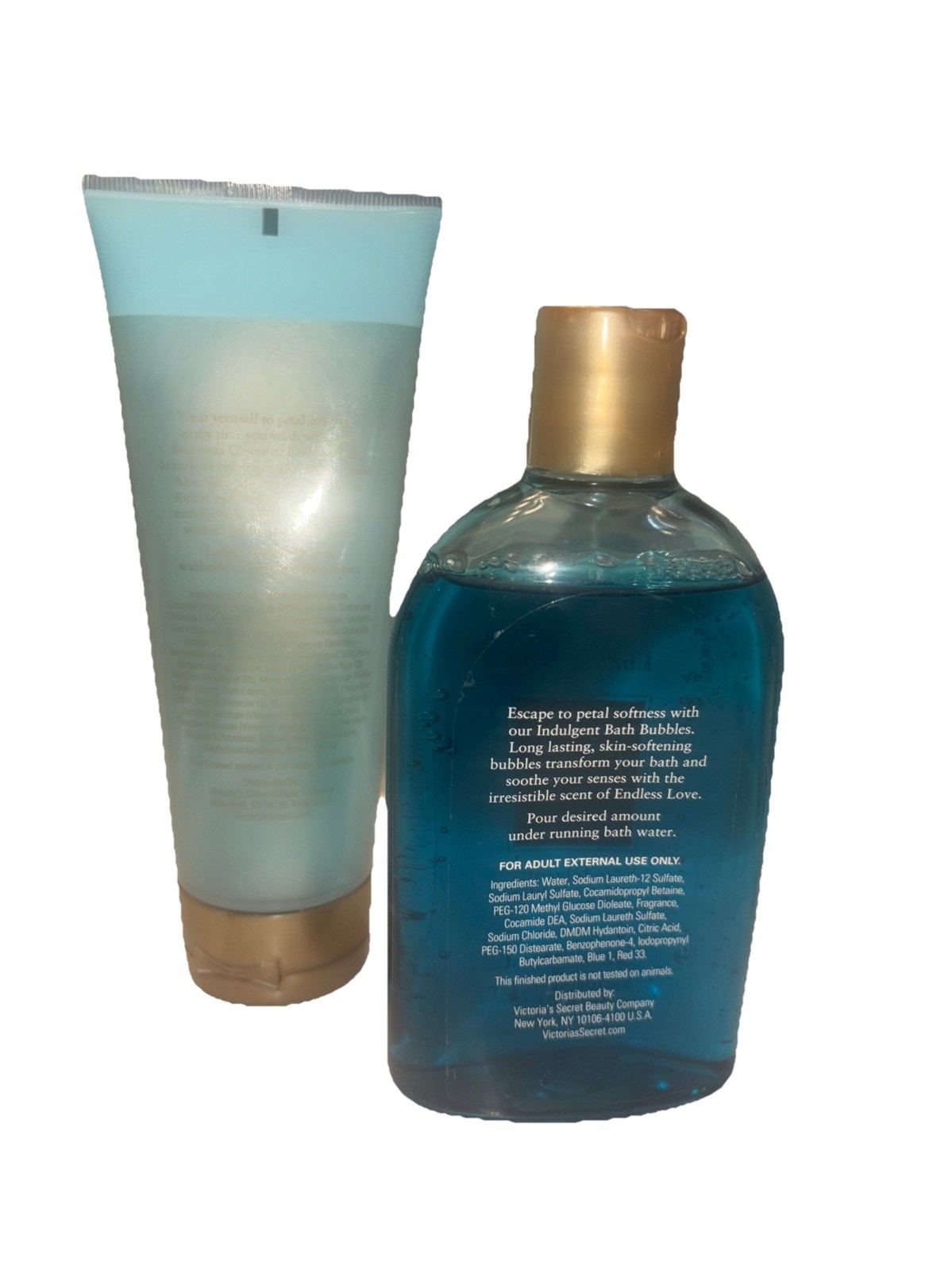 Victoria’s Secret Endless Love Bath Bubbles 8oz Sensuous Cleansing Cream 7.25oz