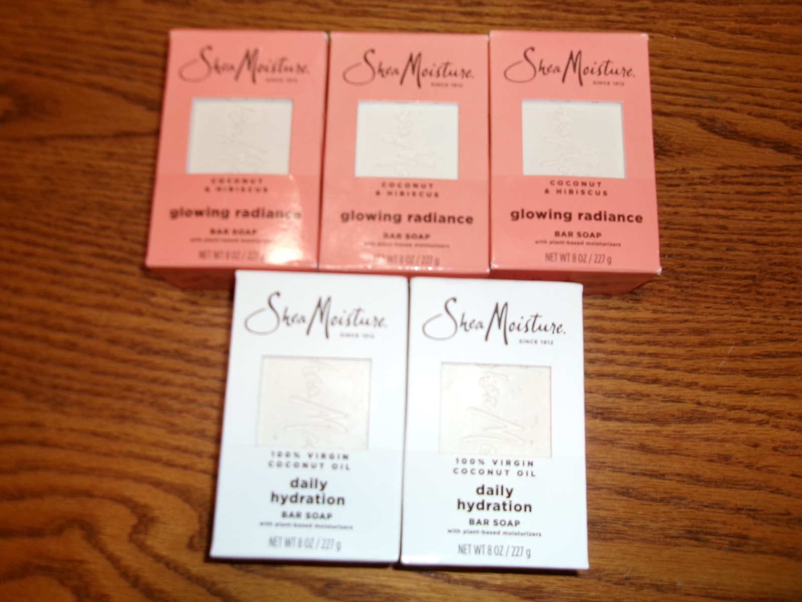 5 bars – Sheamoisture Shea Bar Soap 8 Oz Bar – (3) Coconut & Hibiscus+ READ DESC