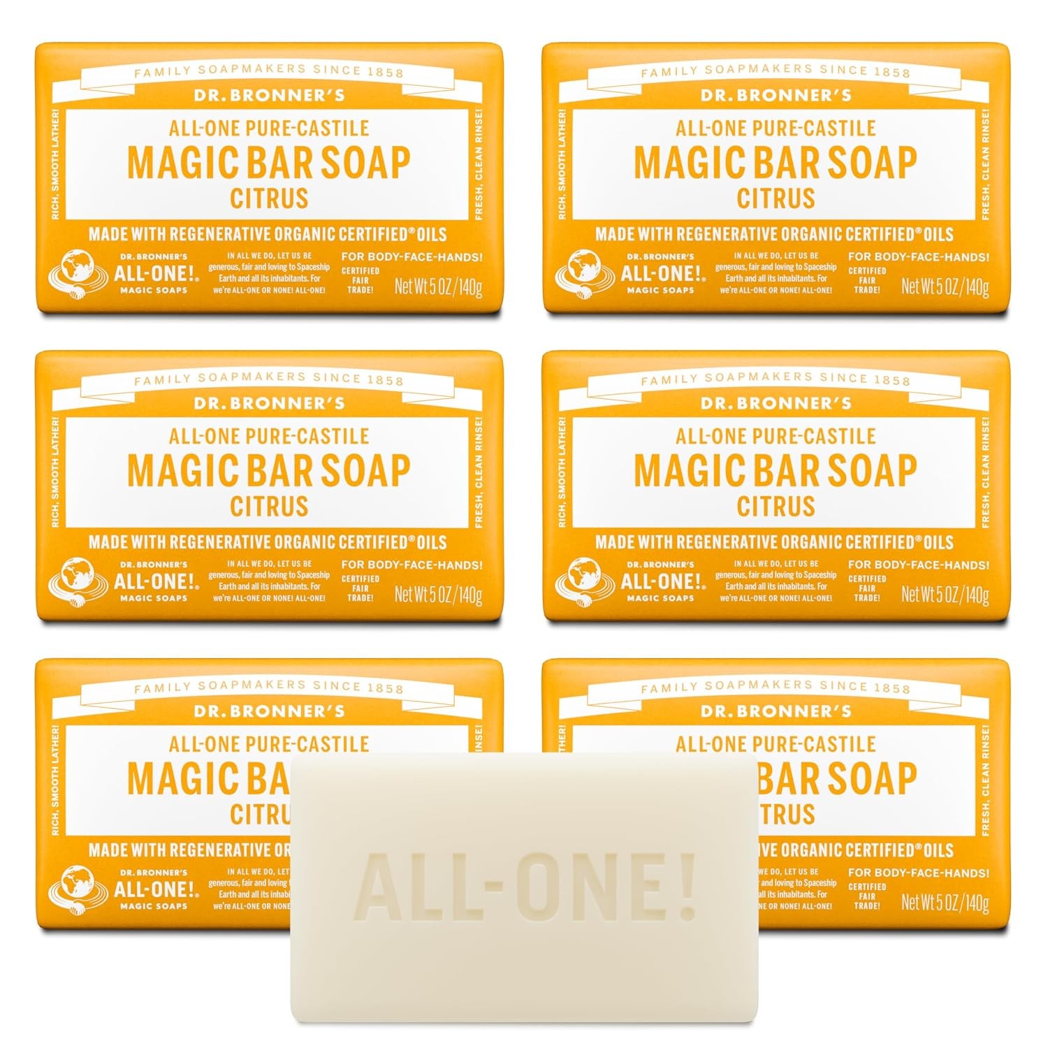 Pure-Castile Magic Bar Soaps – Made with Regenerative Organic Certified Oils – f
