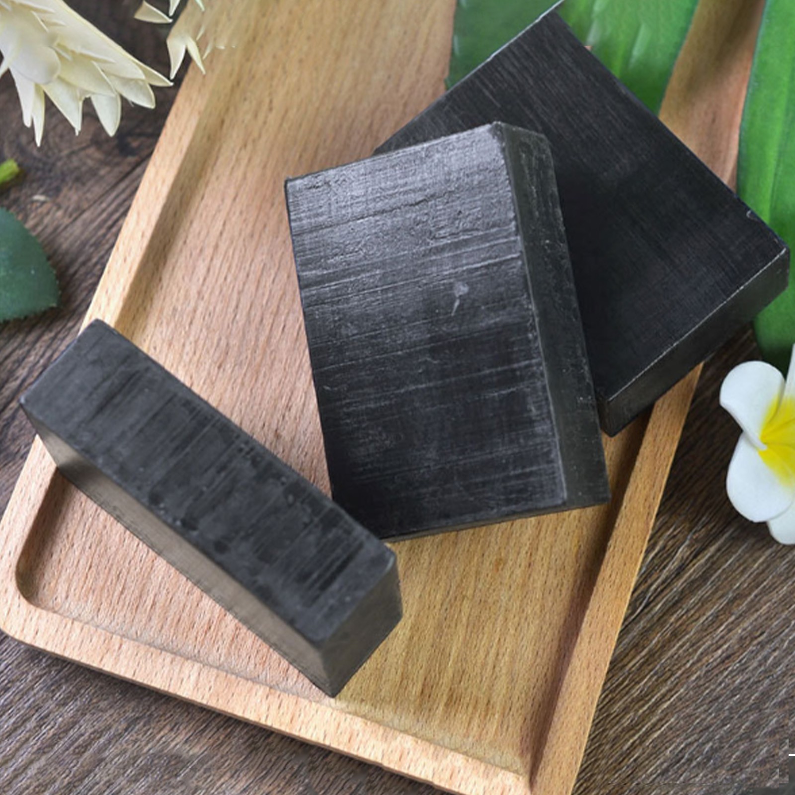 2Pcs Handmade Soap Oil-control Essential Oil Soap Bamboo Charcoal Soap Gentle