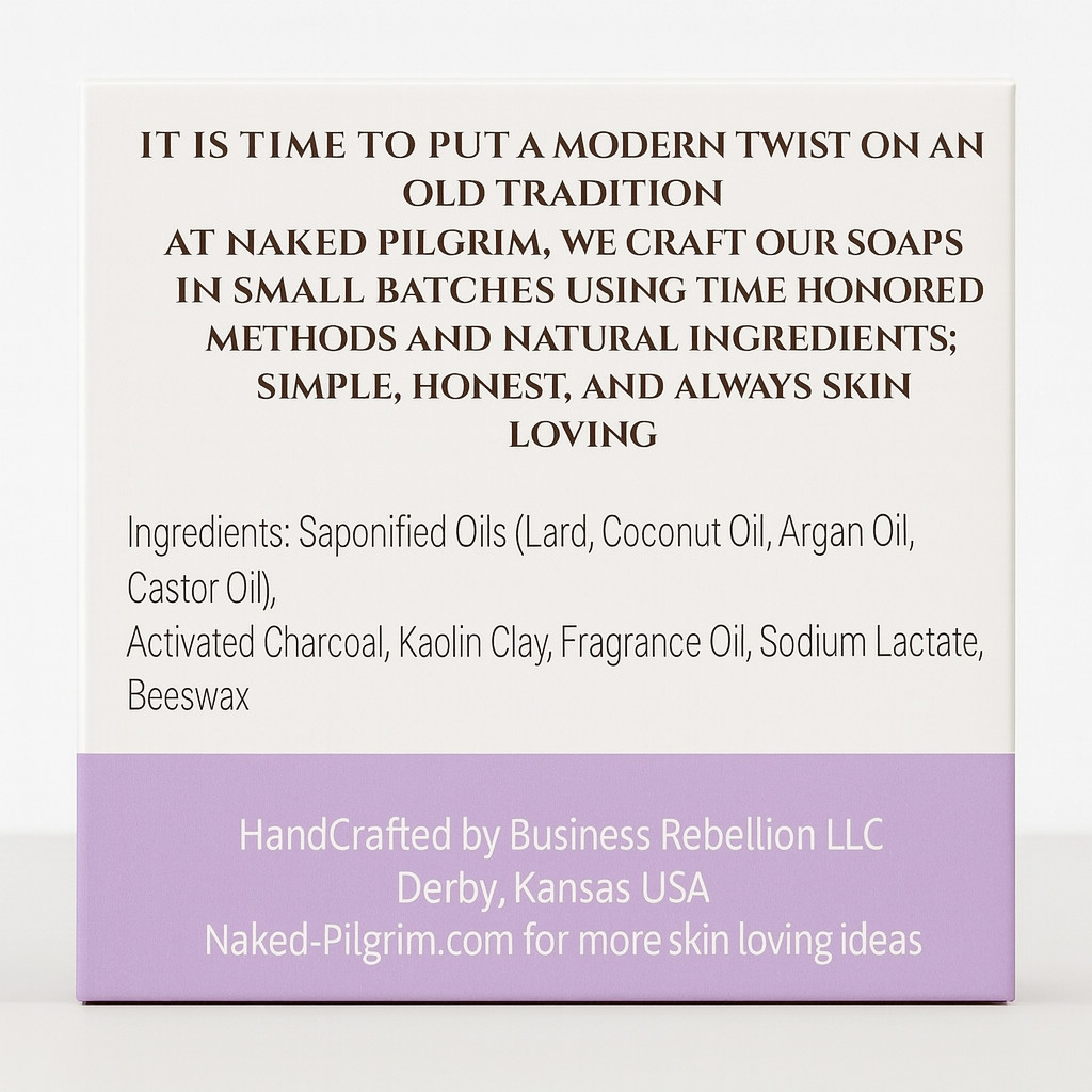 Lavender Cream, Lard and Argon Oil Soap, All Natural, Extremely Moisturizing 5oz