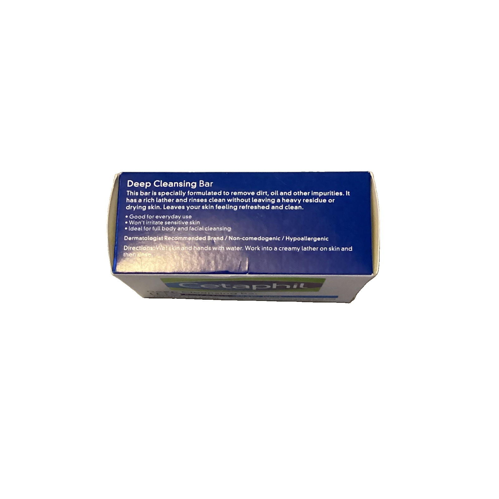Cetaphil Deep Cleansing Bar for Face & Body All Skin Types 4.5 oz