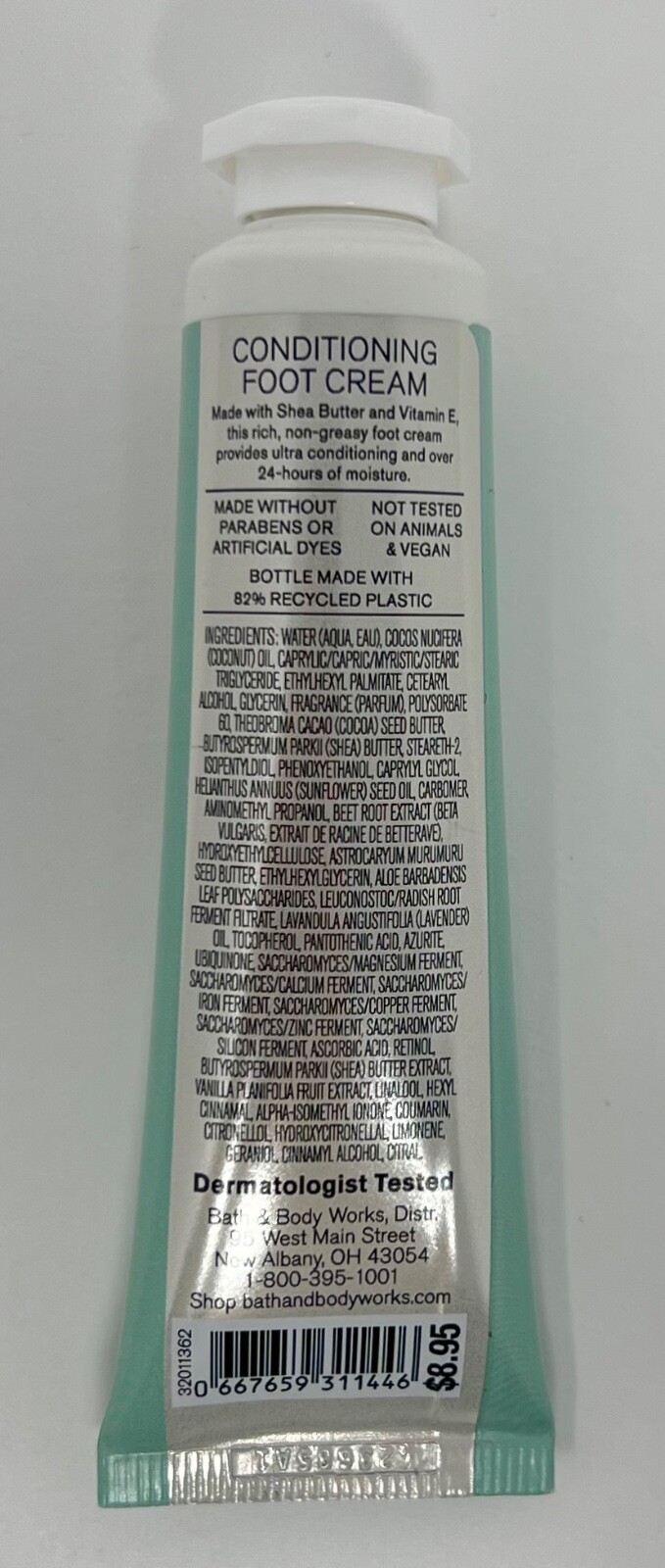 2 BATH & BODY WORKS CONDITIONING FOOT CREAM LOTION TRAVEL 1OZ SHEA BUTTER