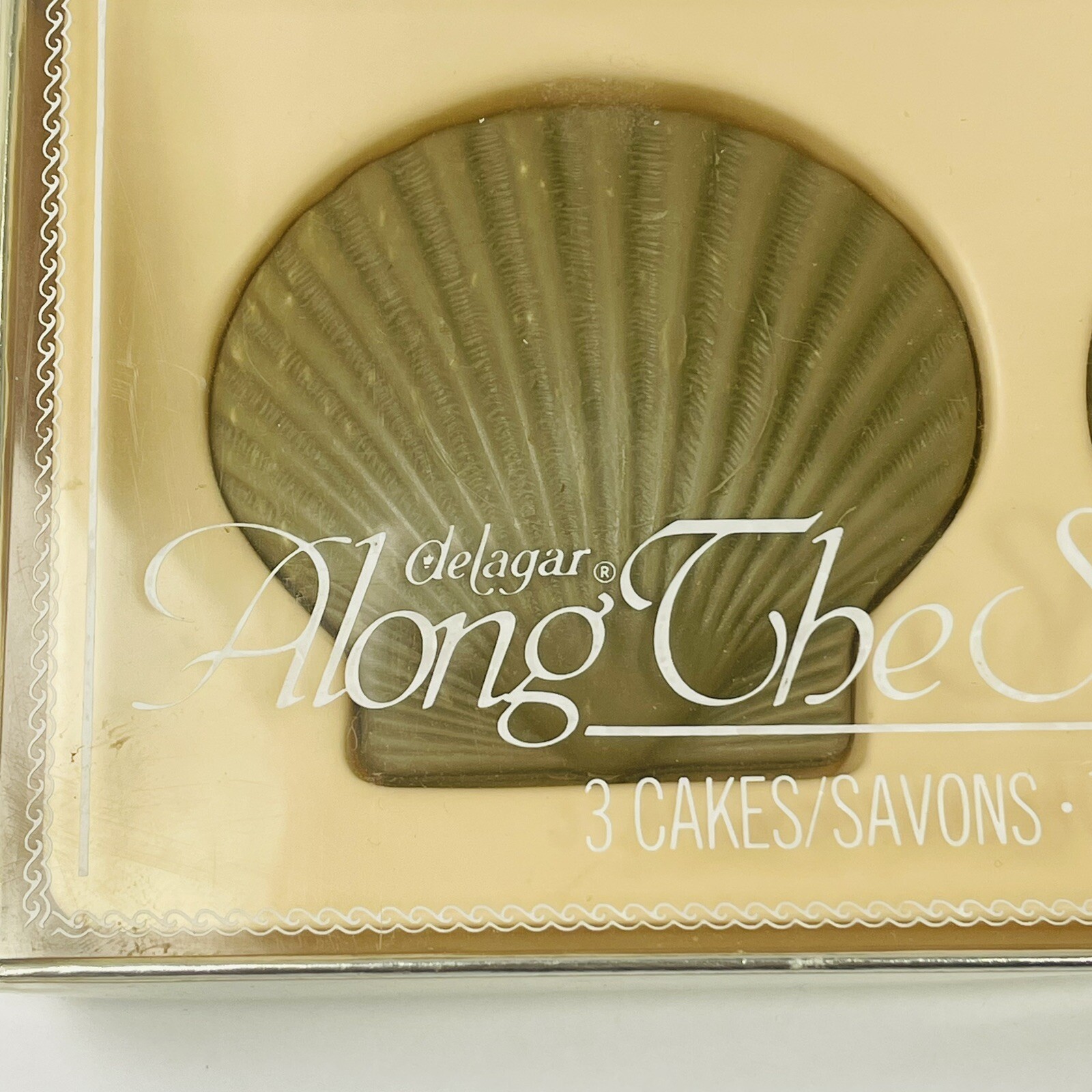 Delagar ALONG THE SHORE Seashell Perfumed Guest Soaps 3.5 oz New Vintage