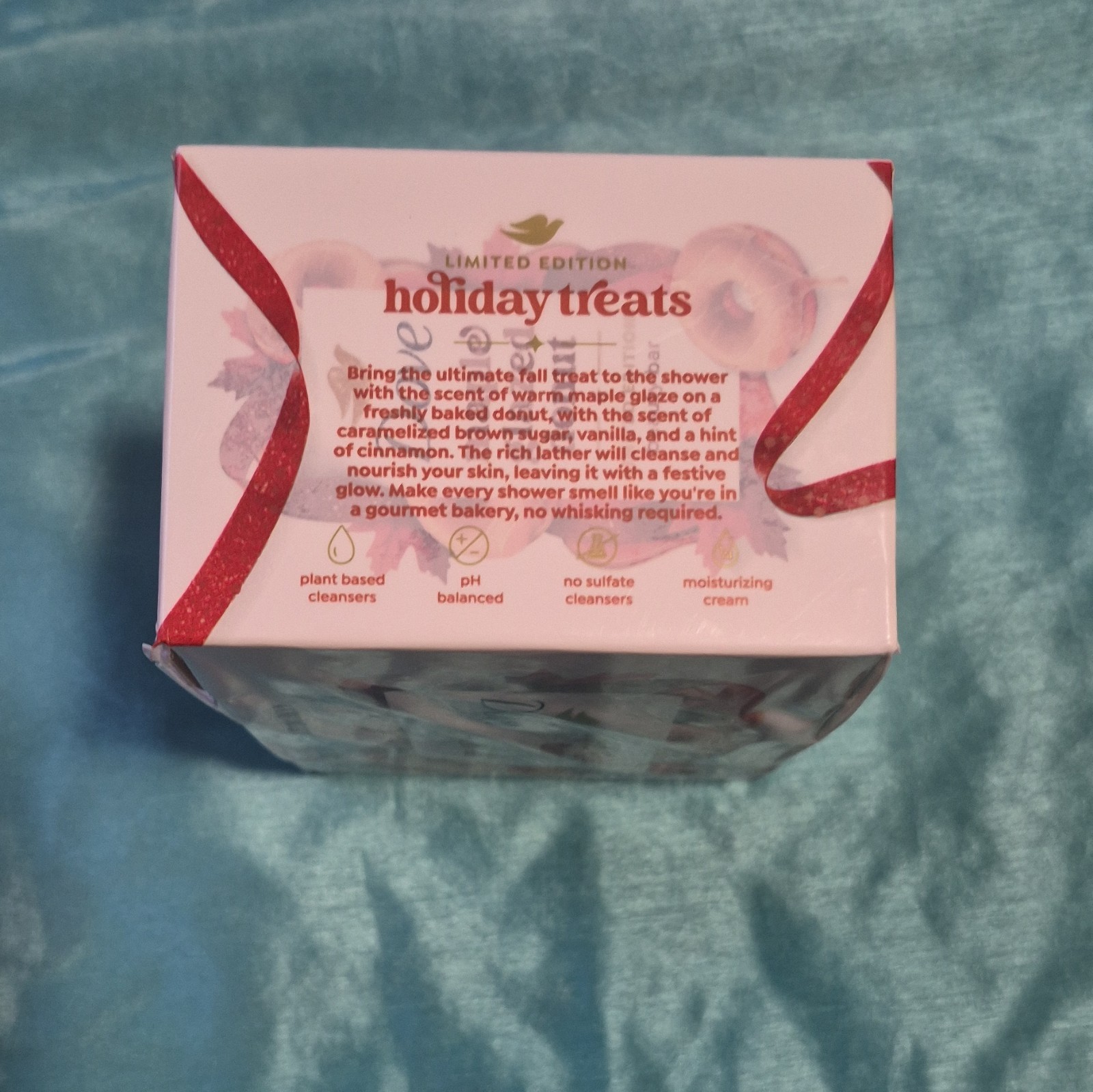 Dove Maple Glazed Donut Holiday Treats Beauty Bar Moisturizing 4 Pack 15 oz
