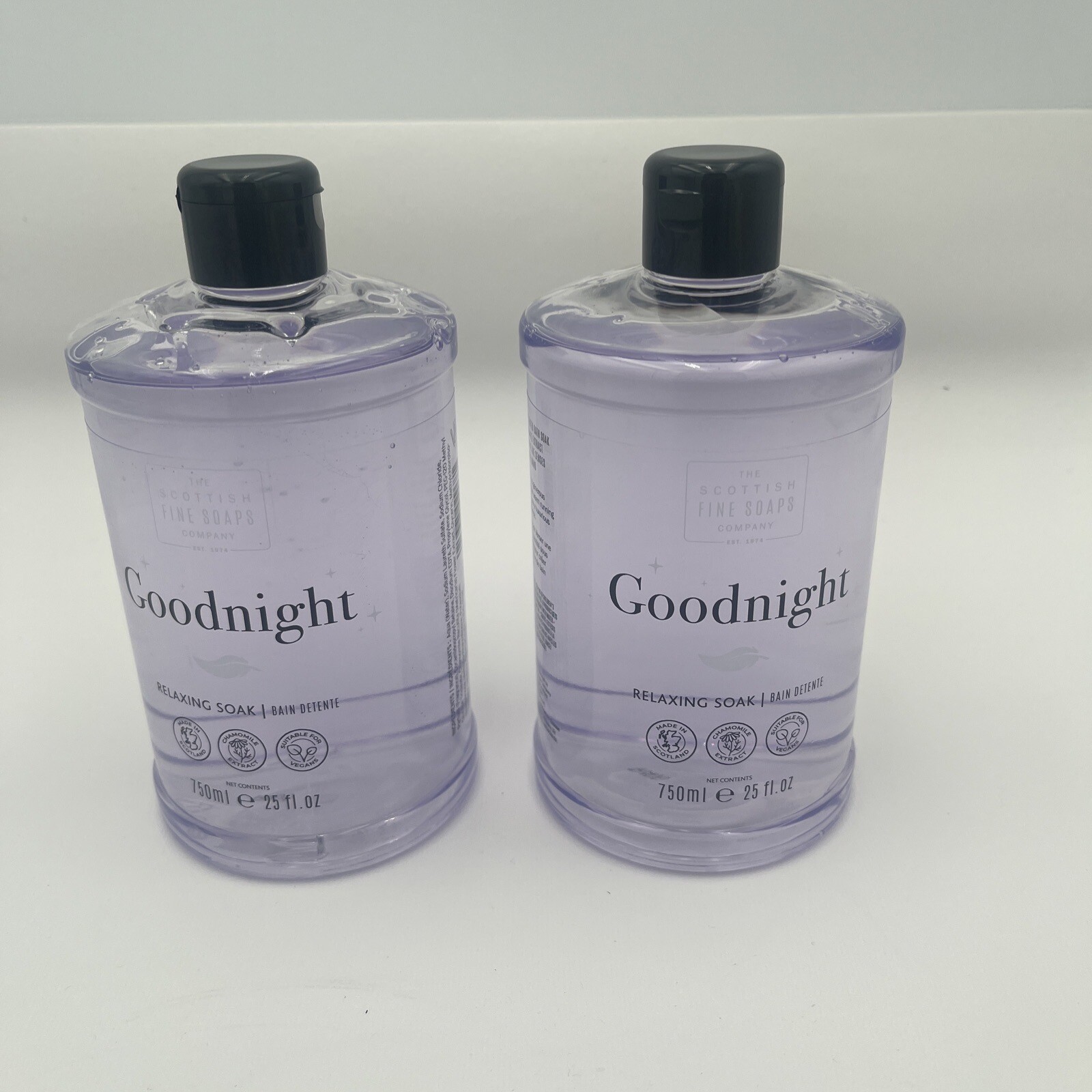 (2-Pk) THE SCOTTISH FINE SOAPS GOODNIGHT Lavender Chamomile RELAXING BATH SOAK