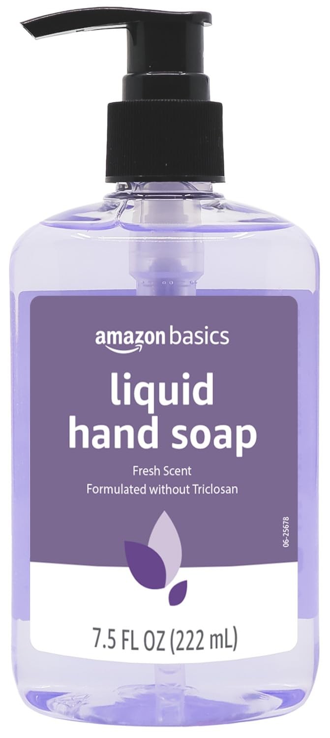 Amazon Basics Original Fresh Liquid Hand Soap with 7.5 Fl Oz (Pack of 6)