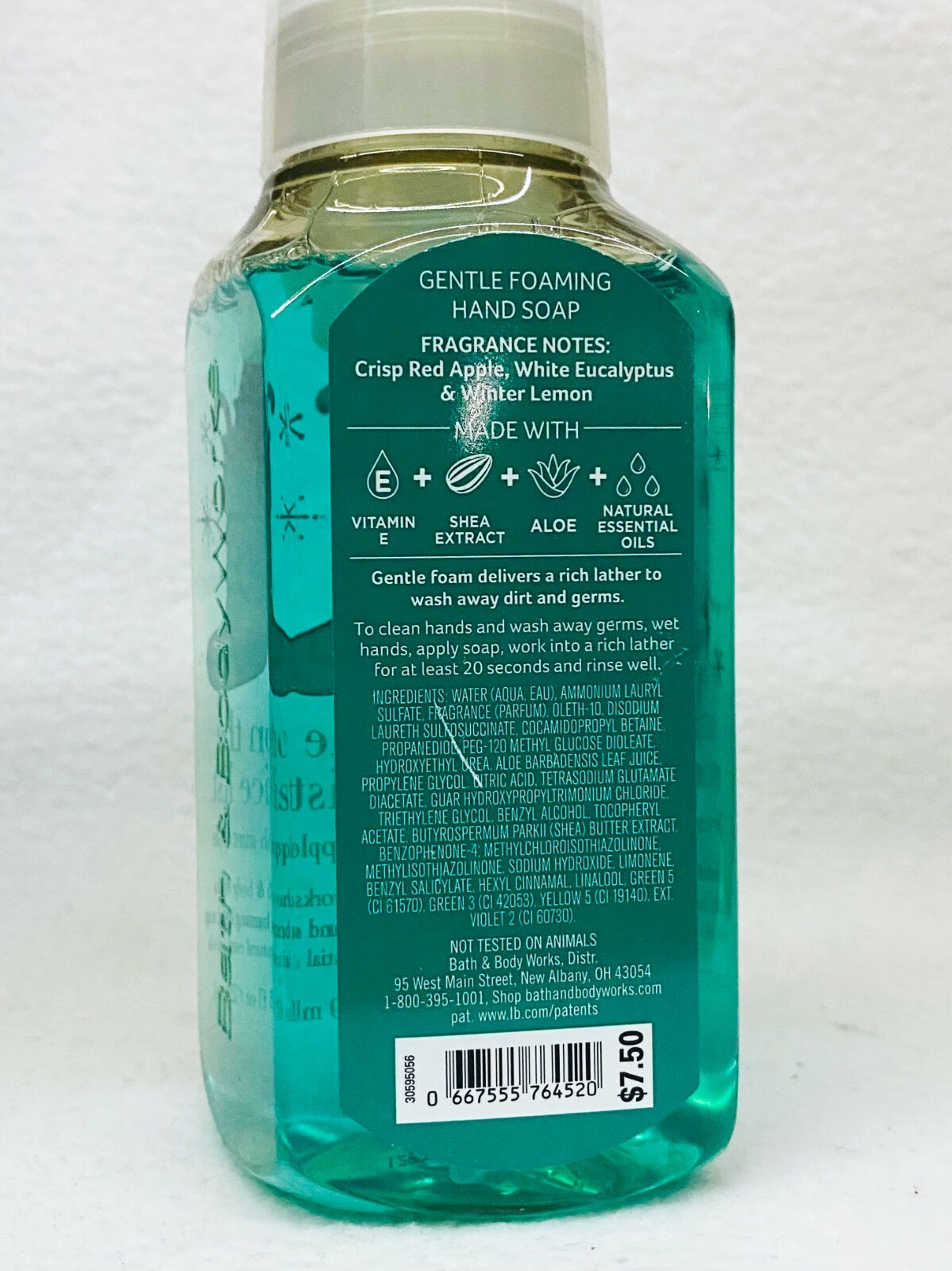 2 Bath & Body Works FRESH MINT APPLE Gentle Foaming Hand Soap Wash 8.75 oz