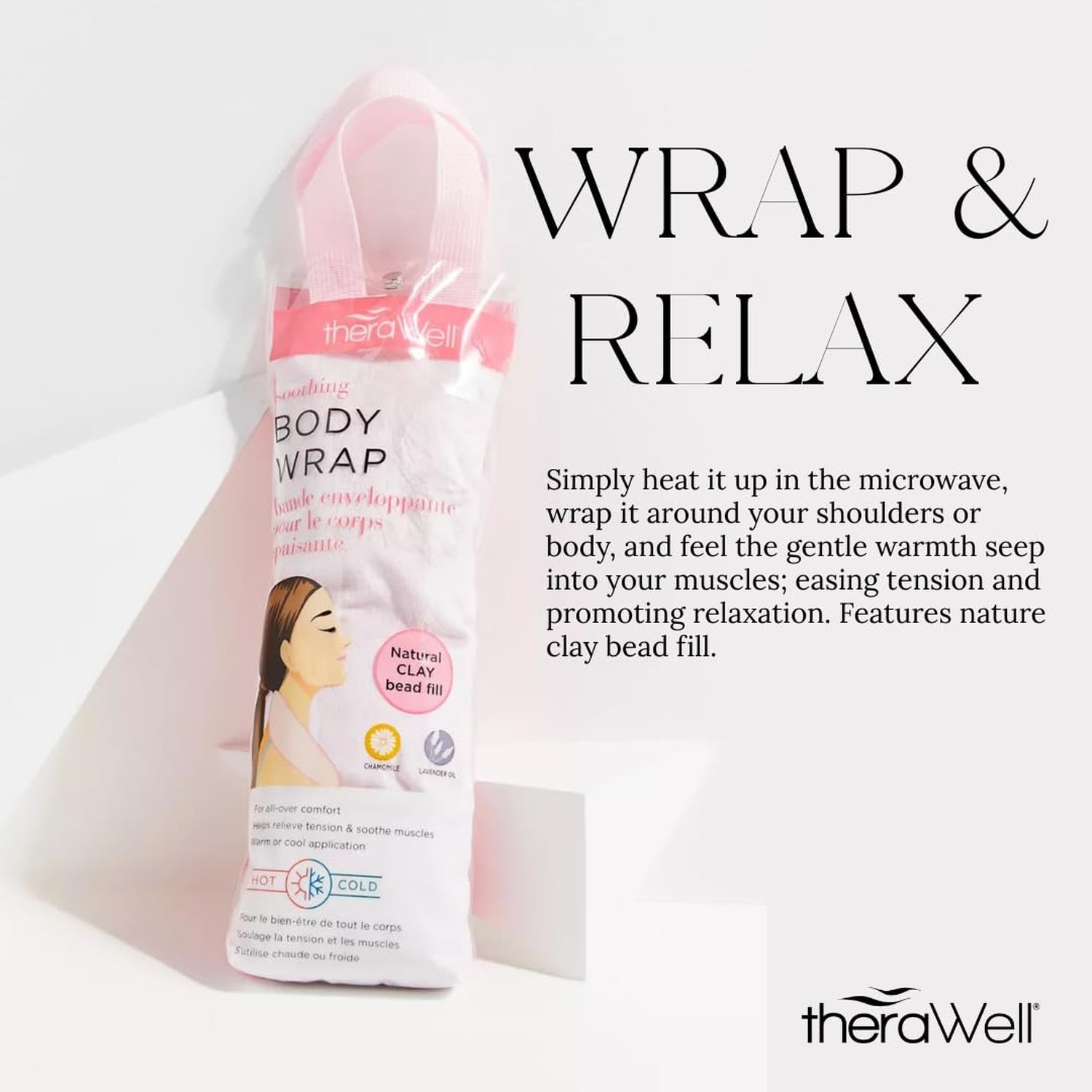 Warming Clay Bead Body Wrap Heating Pad, Perfect for Neck & Shoulder, Hot Col…