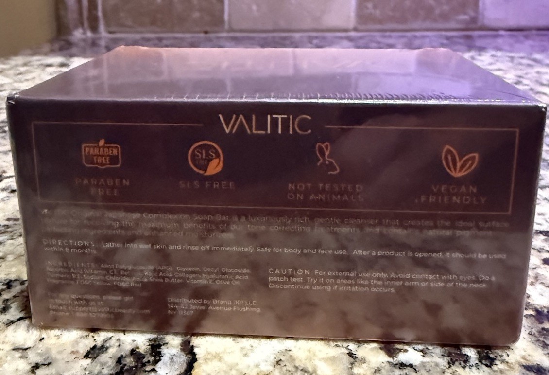 VALITIC Kojic Acid Dark Spot Remover 5 Soap Bars /w Vitamin C, Retinol, Collagen