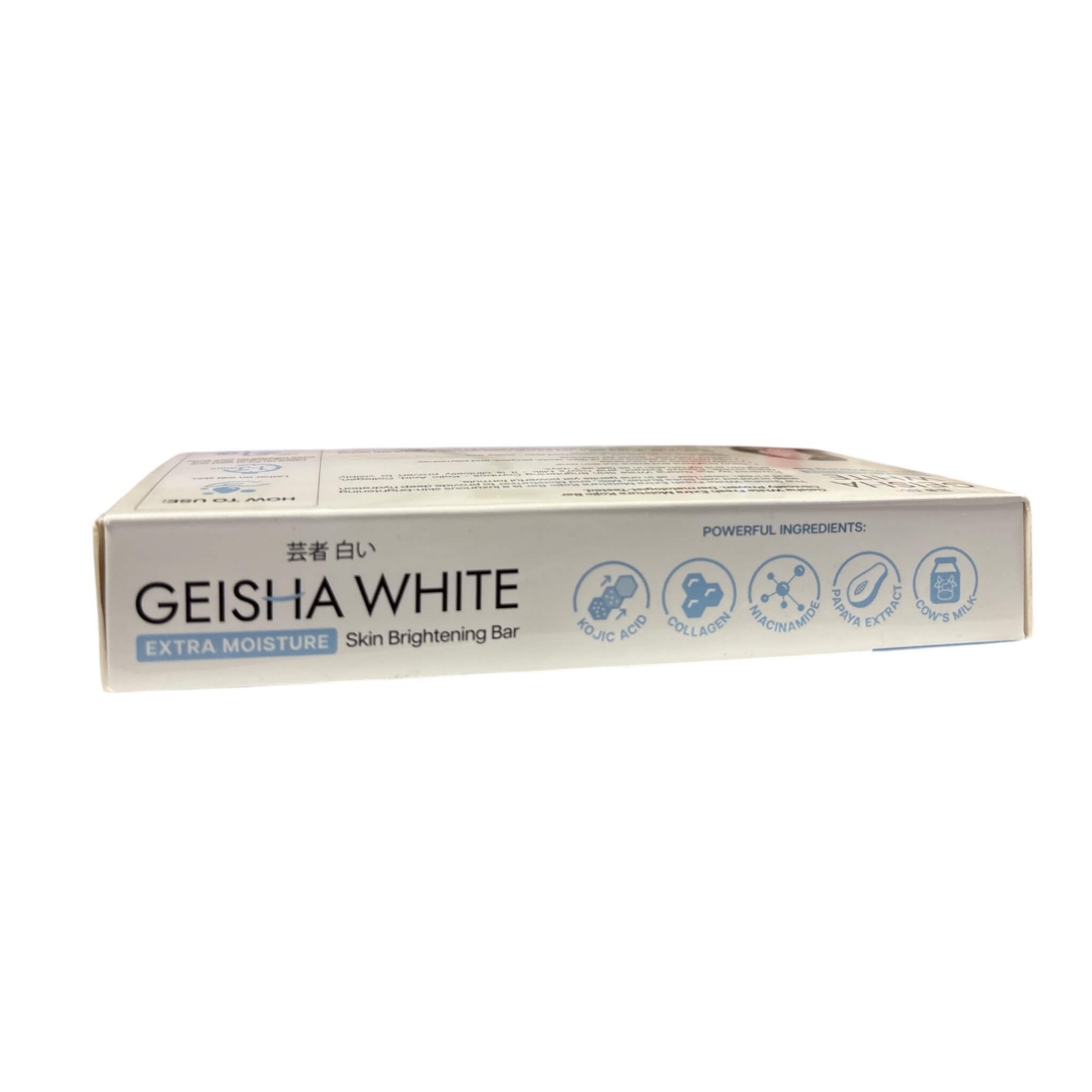 Geisha White Kojic Bar Soap 3x65g with Collagen, Niacinamide & Papaya Milk