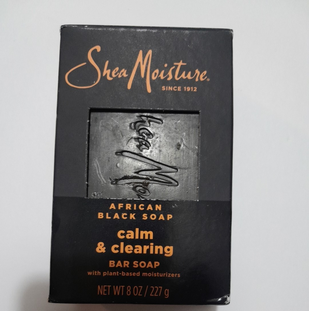 SHEA MOISTURE CALM & CLEARING AFRICAN BLACK BAR SOAP 1-Bar