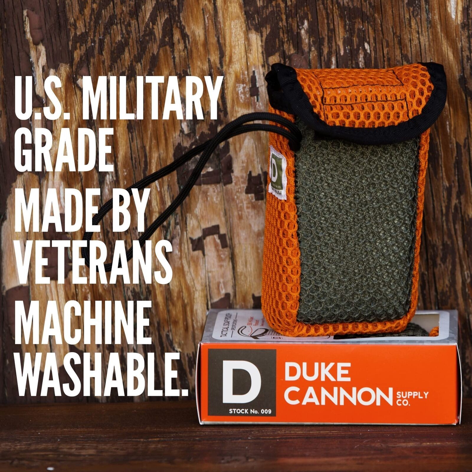 Duke Cannon Shamrock Soap Big Brick Soap + Tactical Scrubber Lot 2 Benefit Vets
