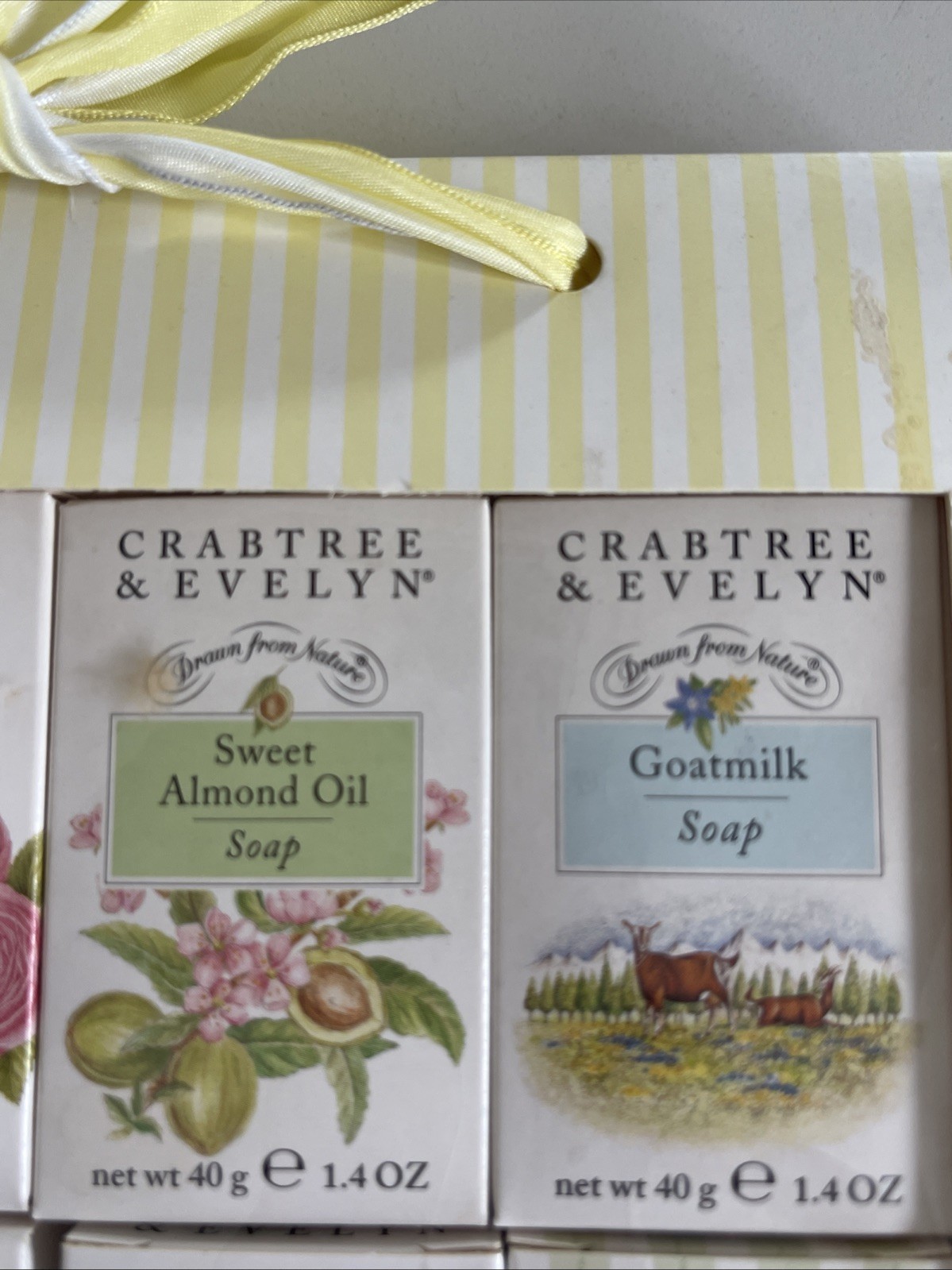 Crabtree & Evelyn Soap Sampler 8 @ 40g GIFT SET Rose Lavender Lily Freesia ETC
