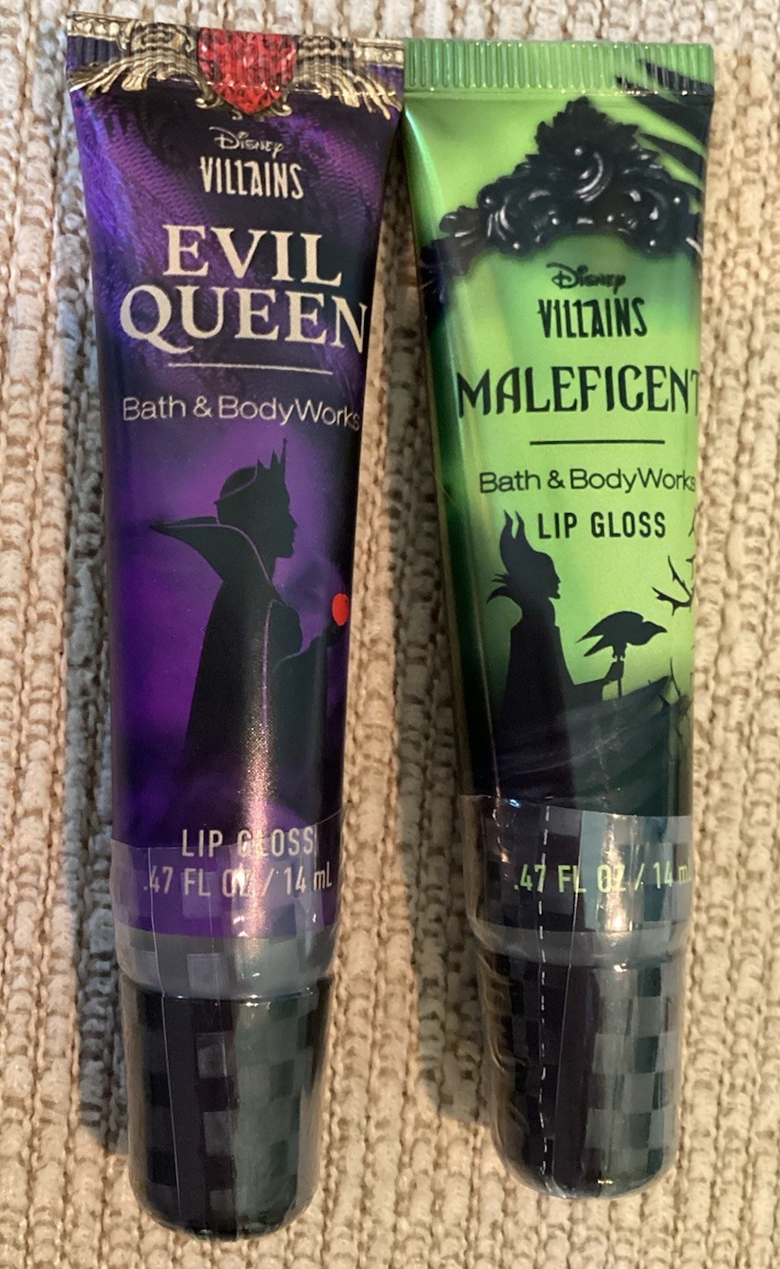 Bath and Body Works~Disney Villains Lip Gloss- Set Of ~2Ltd.Ed