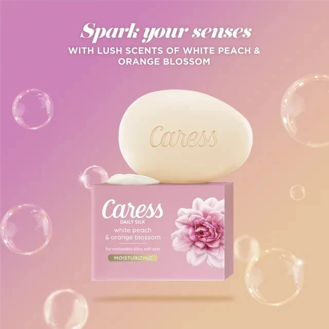 Caress Bar Soap Daily Silk 8 Bars, 30 oz