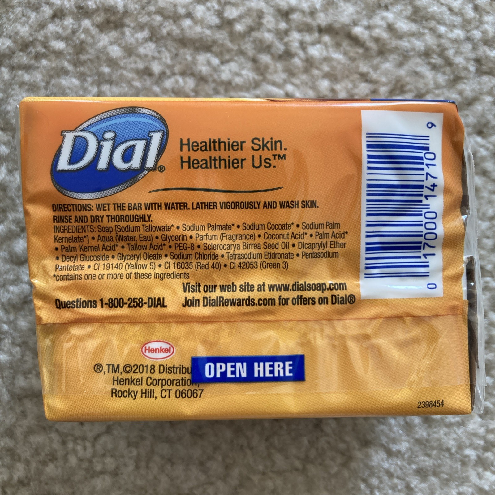 Dial Marula Oil Gentle Cleansing Skin Care Bar Rare 3.2 oz. 2 Pack New Retired