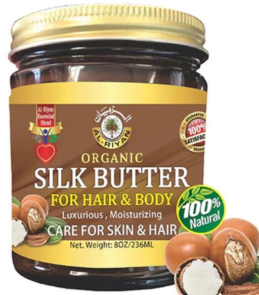 ORGANIC SILK BUTTER- CARE FOR HAIR, SKIN & BODY Al Riyan 100% Natural