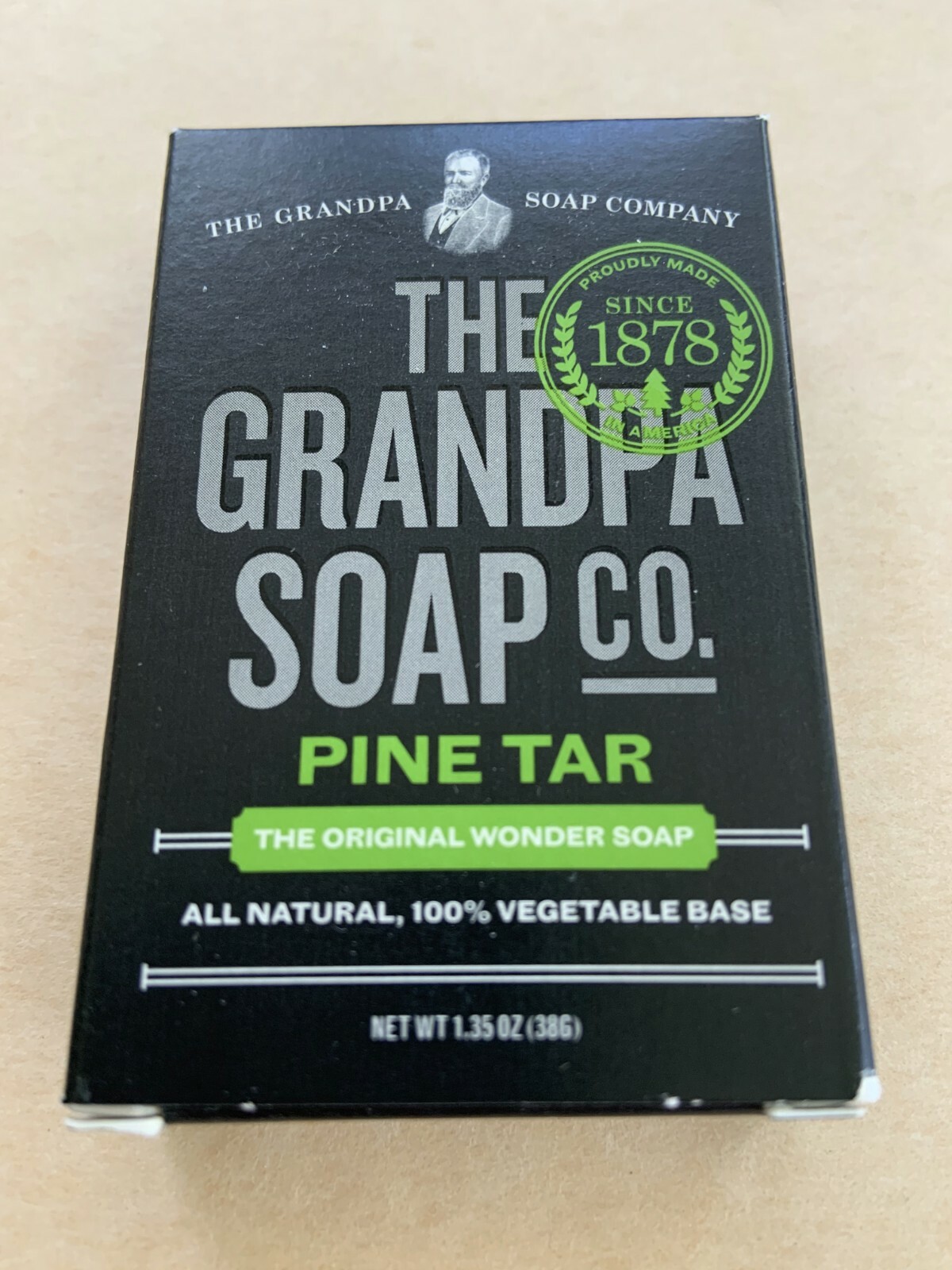 Grandpa’s Wonder Pine Tar Soap 1.35 oz Bar TRAVEL SIZE
