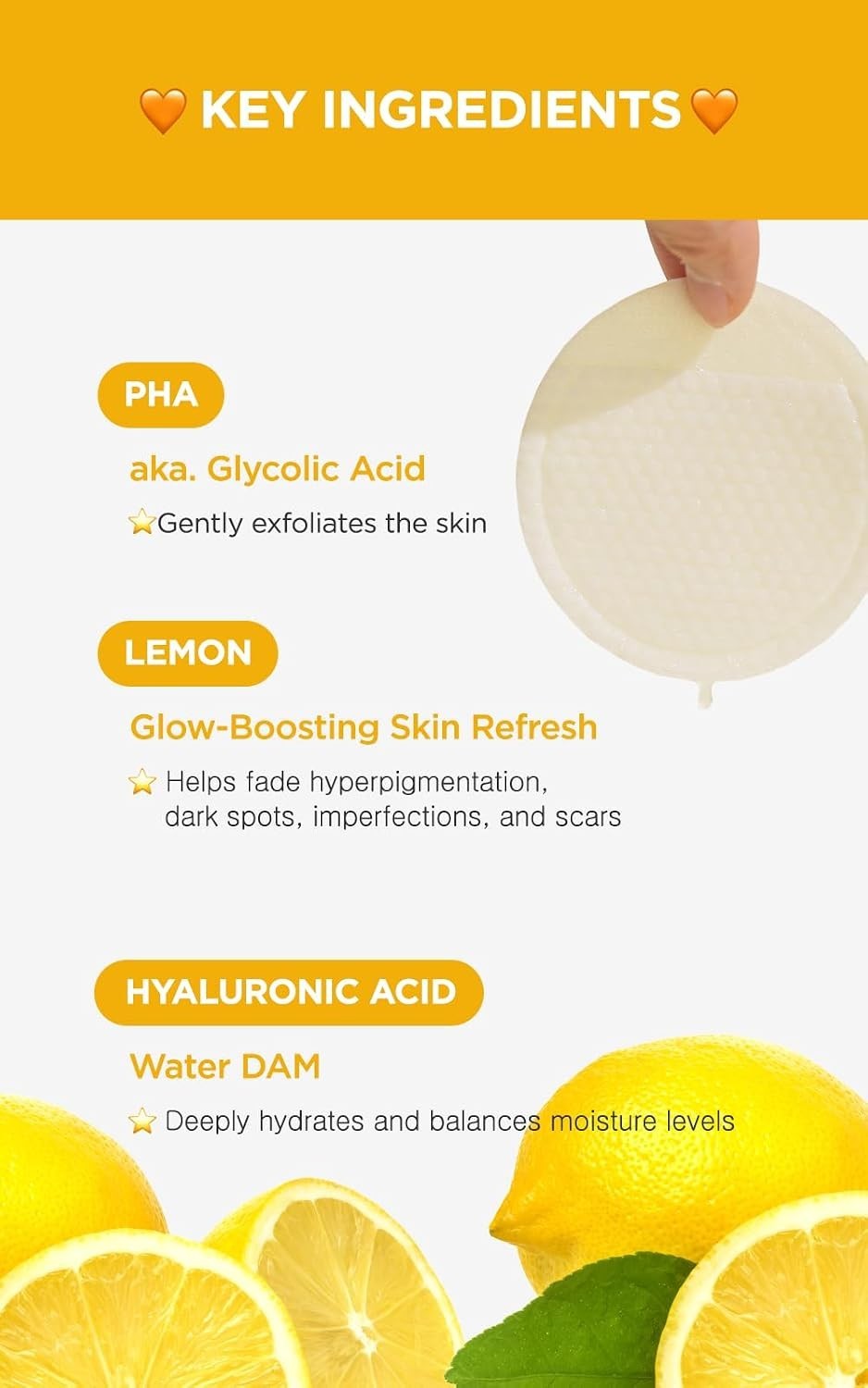 -Peel Gauze Peeling Pads Lemon, 8 pcs