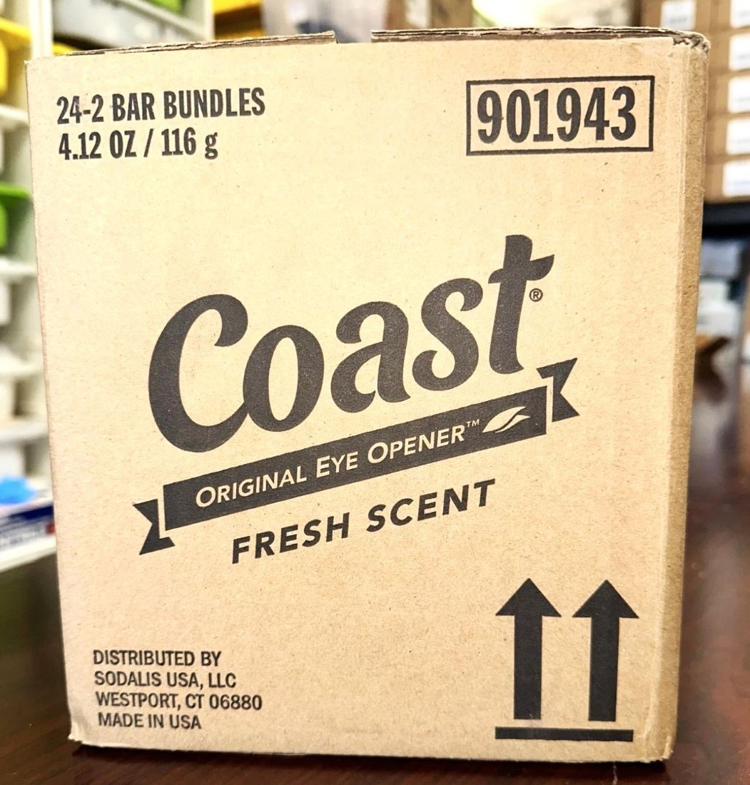 (12 PK) COAST Deodorant BAR Soap | Fresh Scent 4.12 OZ Each Bonus Size (2PK x6 )