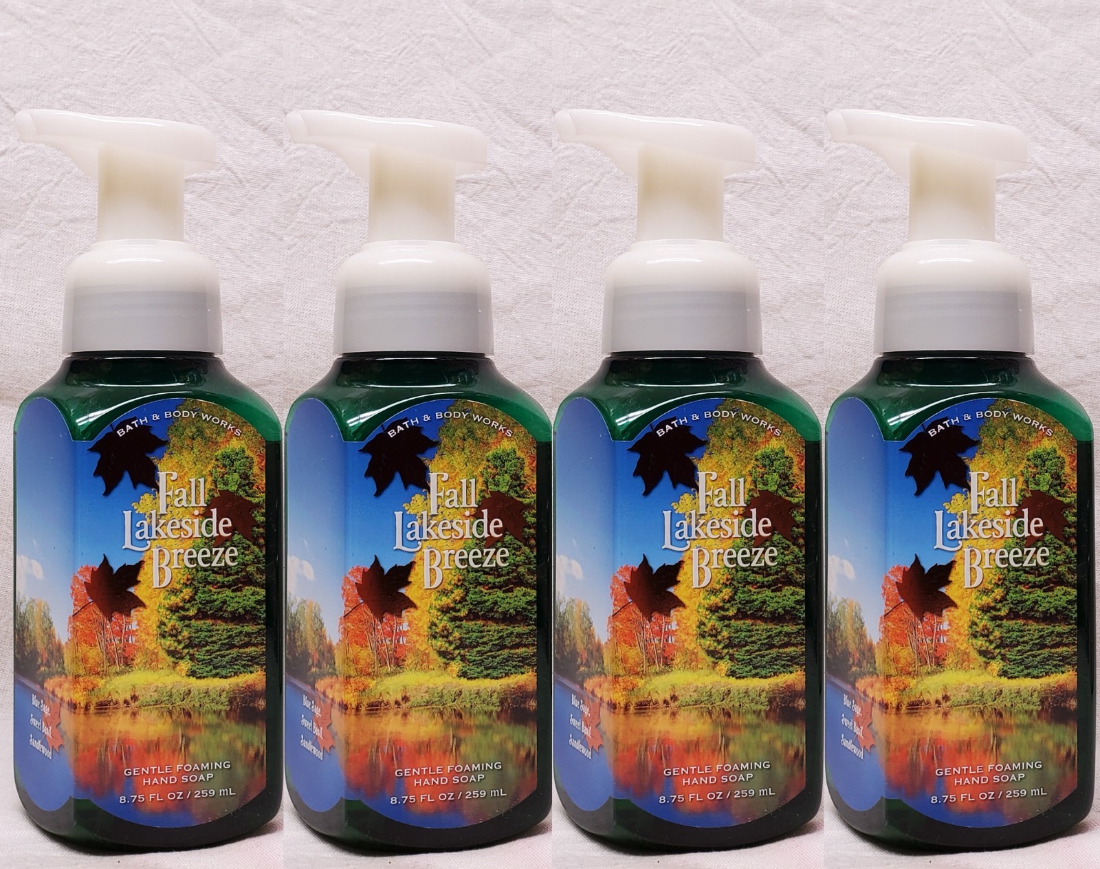 4 Bath & Body Works FALL LAKESIDE BREEZE Foaming Hand Soap