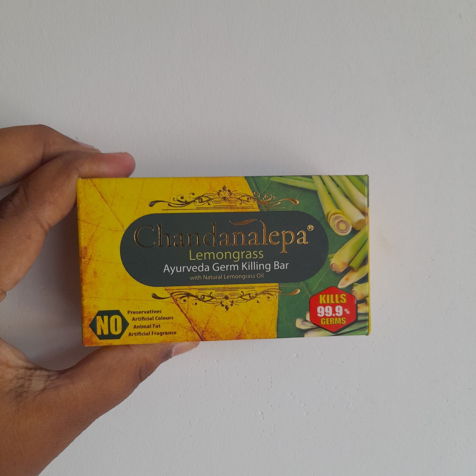 Chandanalepa Lemongrass Ayurveda Soap Ceylon Herbal Natural Herbal Healthy