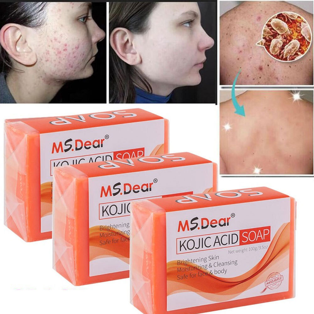 Kojic Acid Soap Dark Spot Remover Skin Lightening Face Whitening Body Bleaching