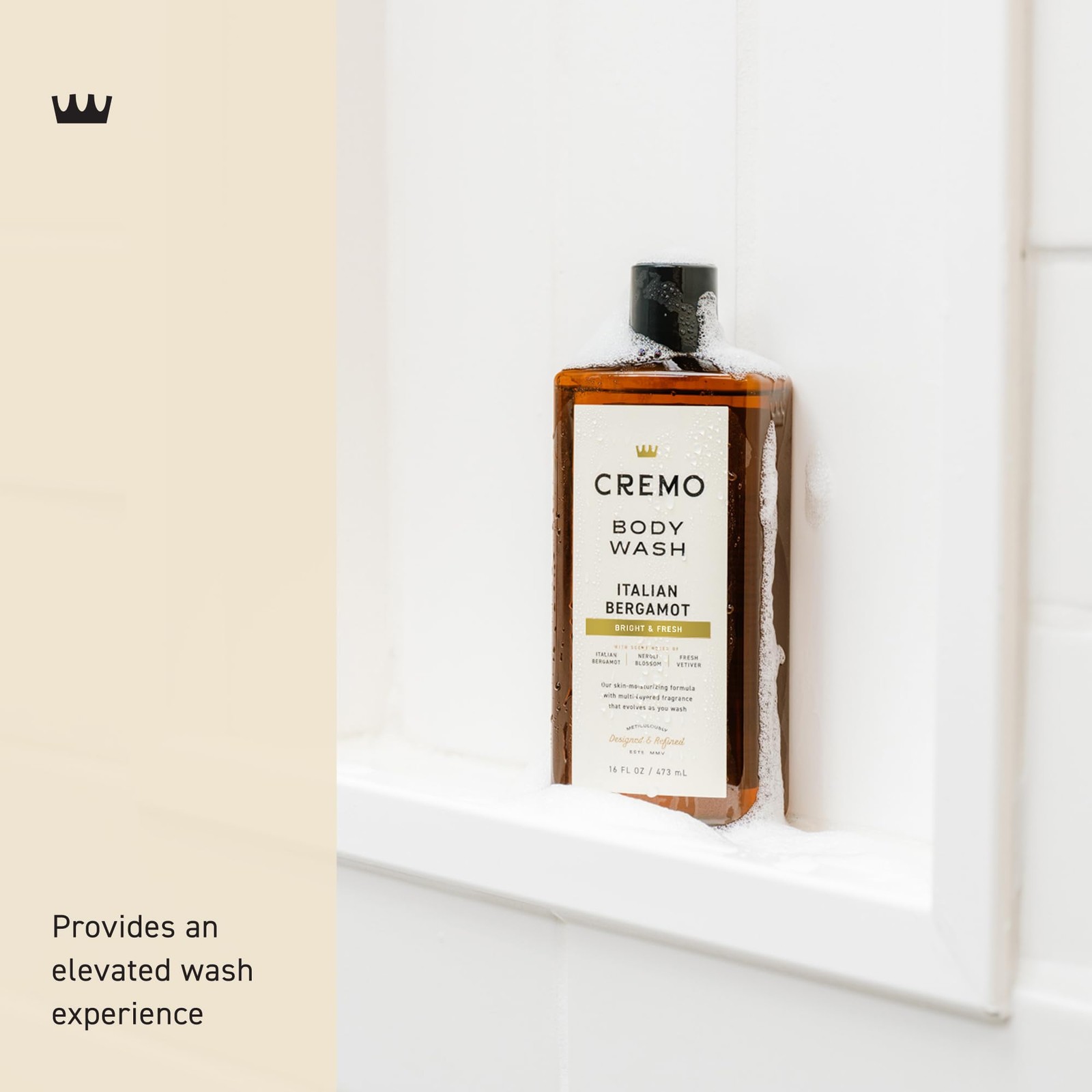Cremo Body Wash for Men, Rich-Lathering 16 Fl Oz (Pack of 1), No Color